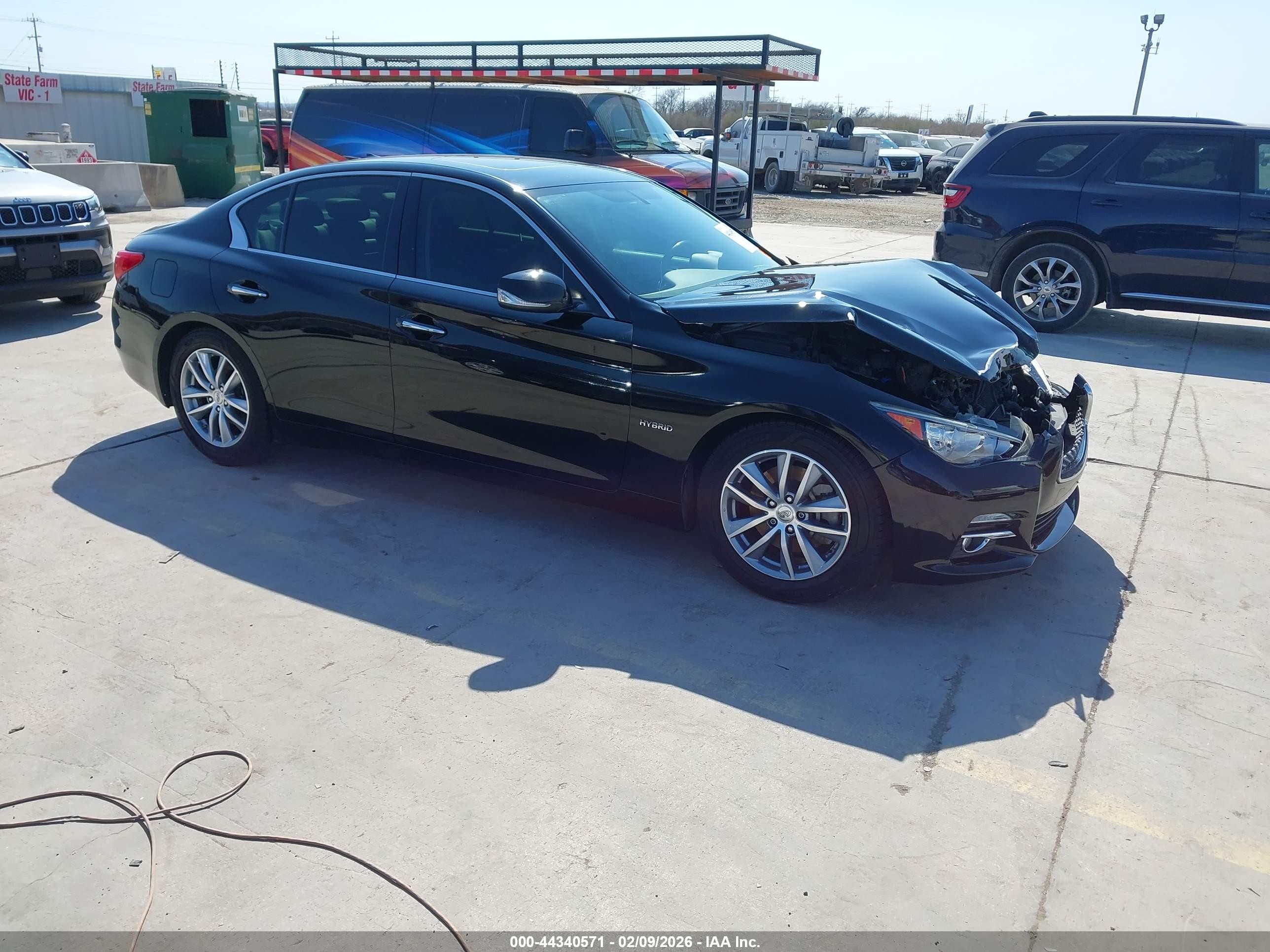 2015 Infiniti Q50 Hybrid Premium Black vin: JN1AV7AP9FM790378