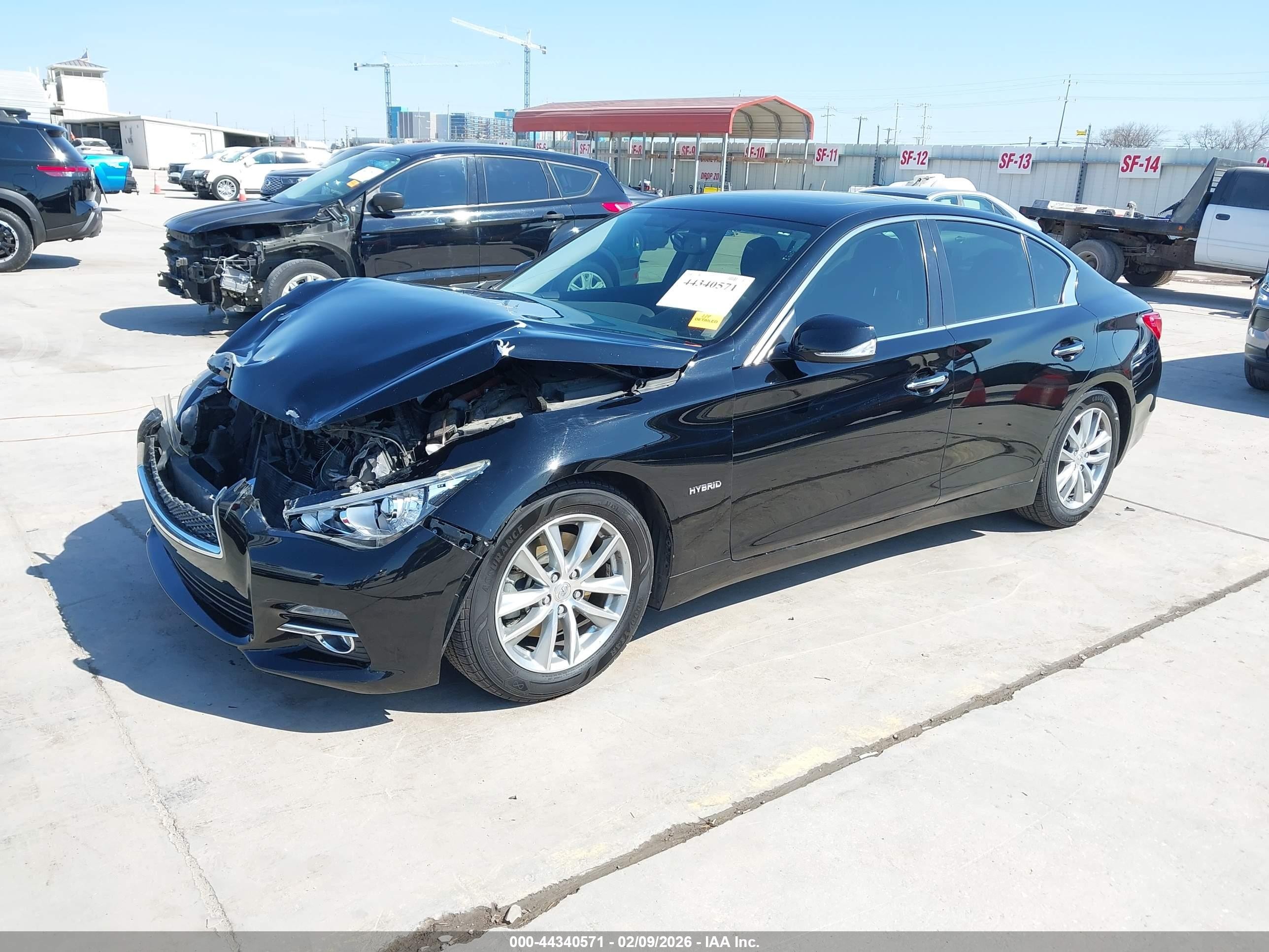 2015 Infiniti Q50 Hybrid Premium Black vin: JN1AV7AP9FM790378