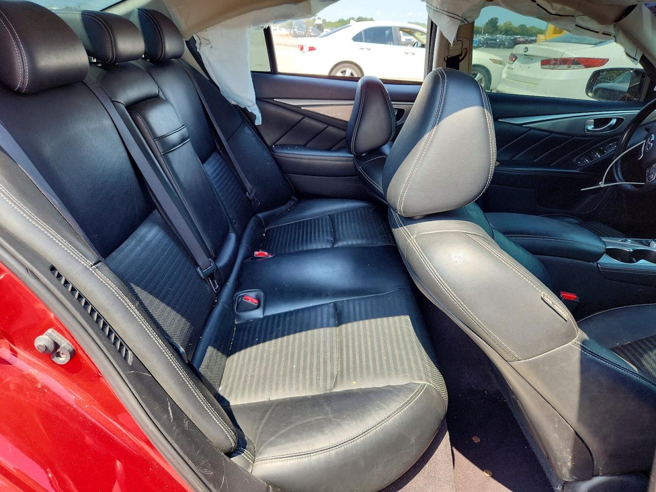 2014 Infiniti Q50 Hybrid Premium Red vin: JN1AV7APXEM690305