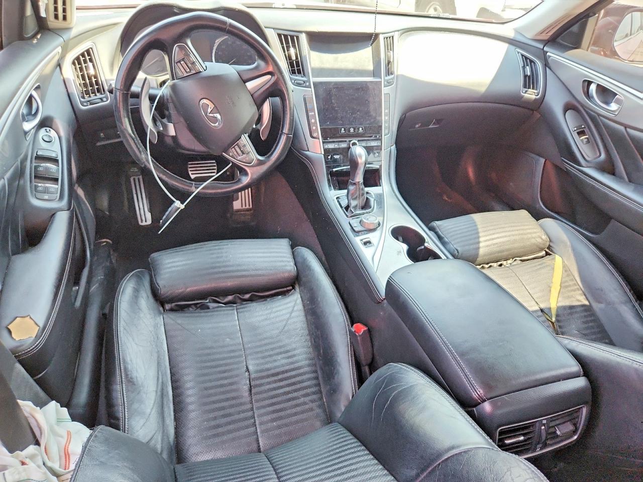 2014 Infiniti Q50 Hybrid Premium Red vin: JN1AV7APXEM690305