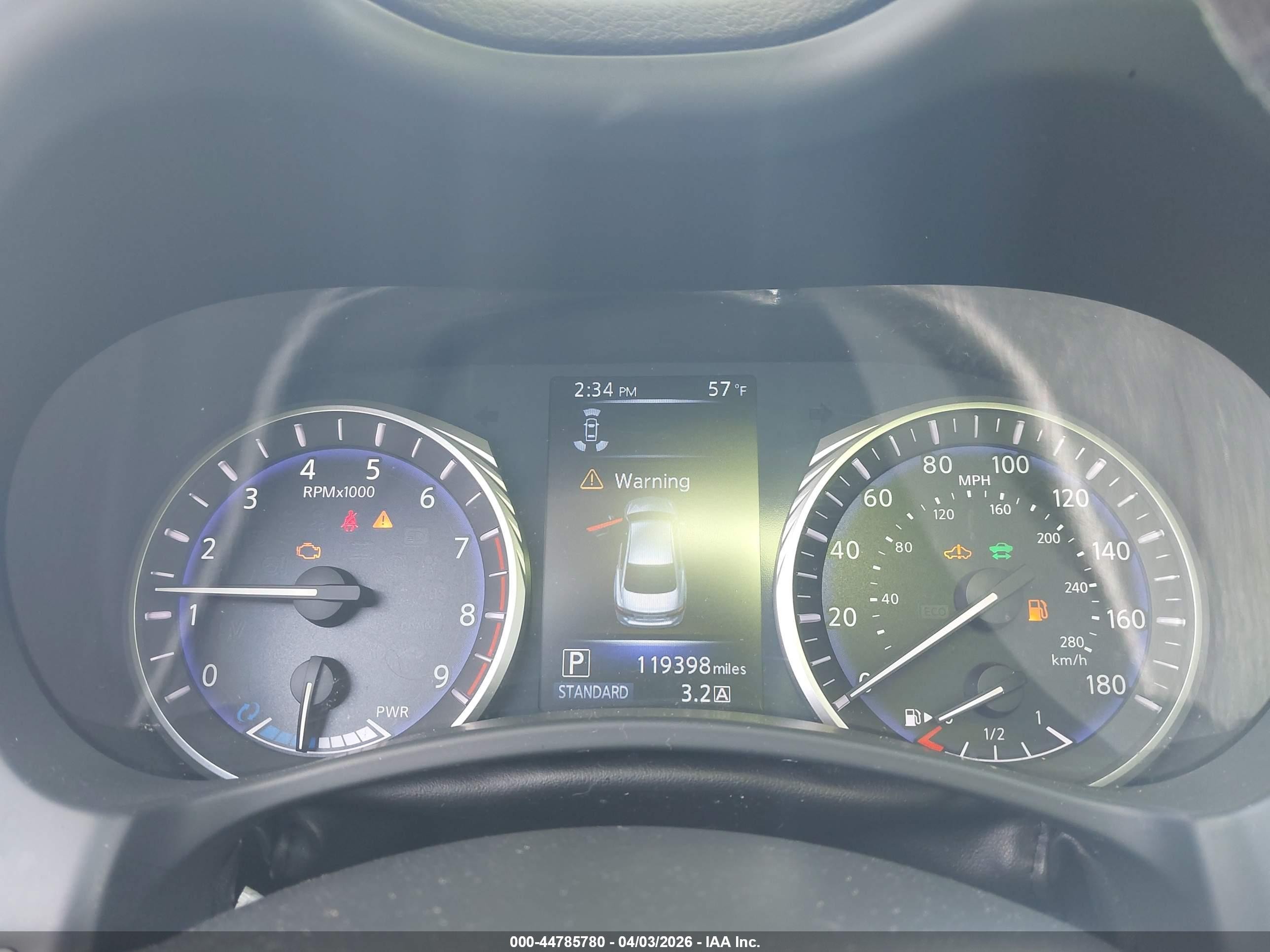 2014 Infiniti Q50 Hybrid Premium Gray vin: JN1AV7APXEM690448