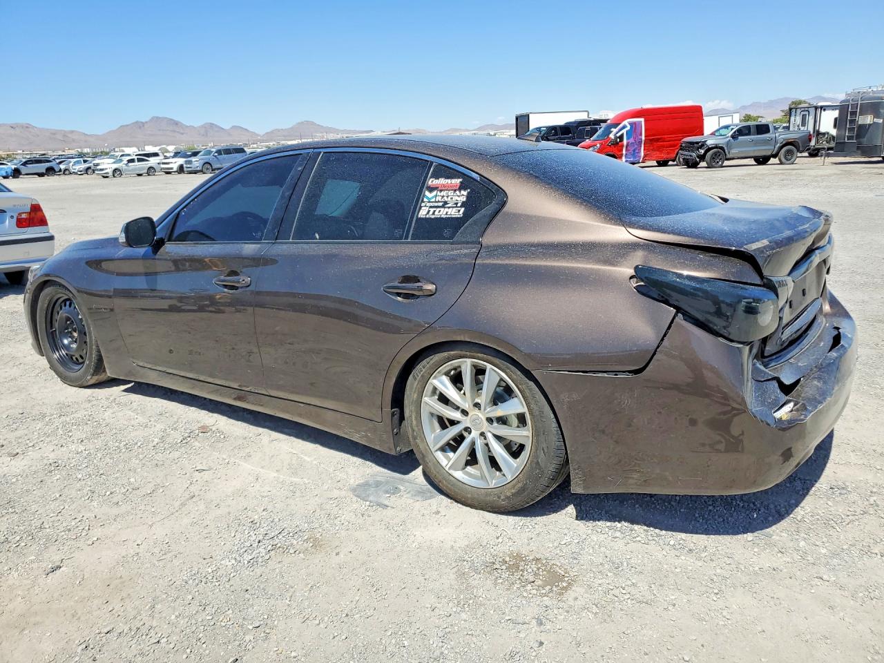 2014 Infiniti Q50 Hybrid Premium Tan vin: JN1AV7APXEM690899