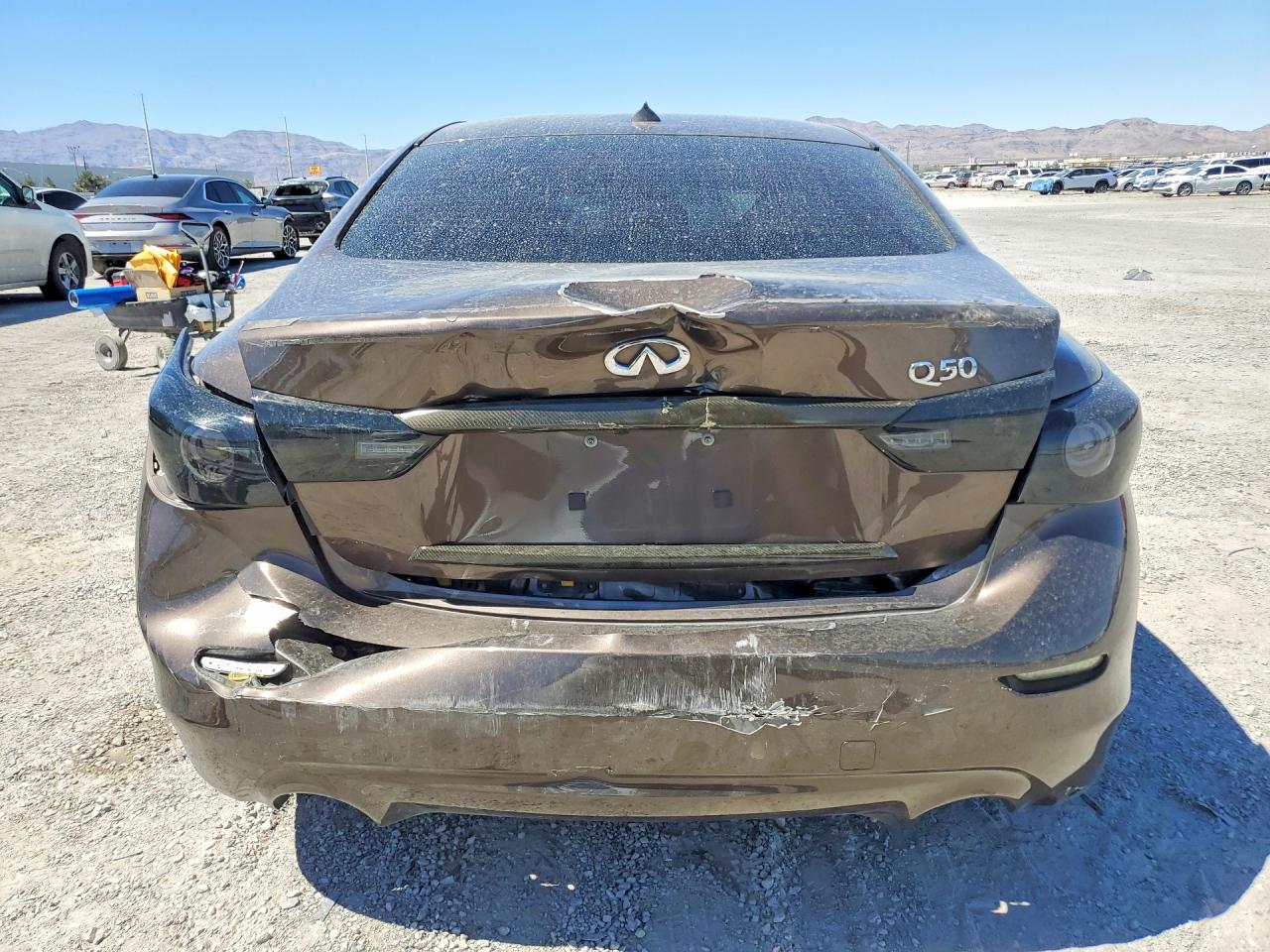 2014 Infiniti Q50 Hybrid Premium Tan vin: JN1AV7APXEM690899