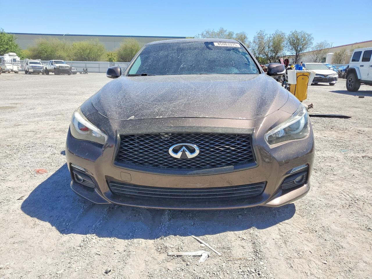 2014 Infiniti Q50 Hybrid Premium Tan vin: JN1AV7APXEM690899