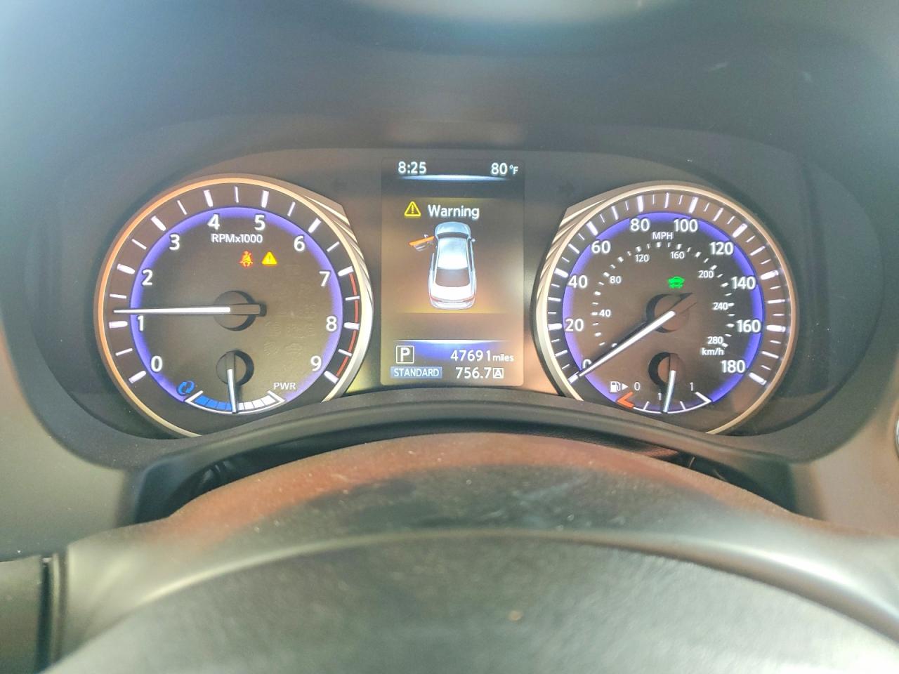2015 Infiniti Q50 Hybrid Premium White vin: JN1AV7APXFM790793