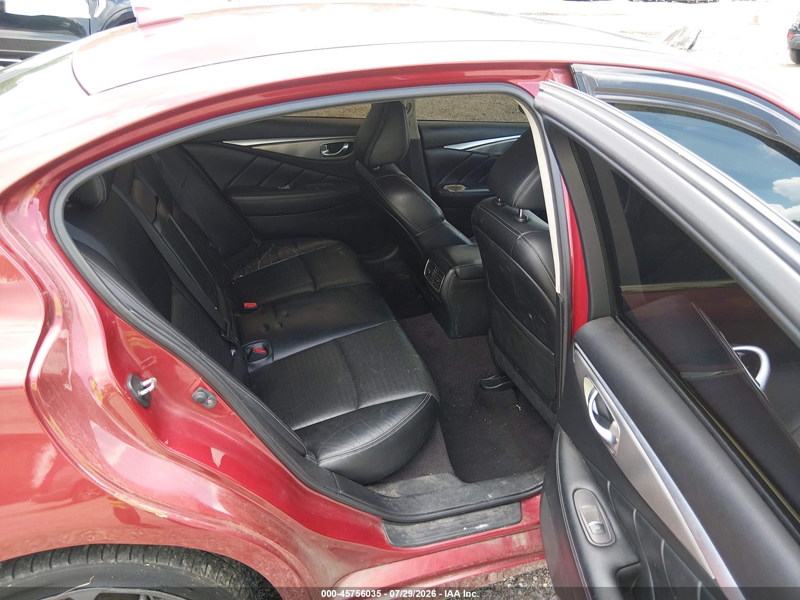 2014 Infiniti Q50 Hybrid Sport Red vin: JN1AV7AR0EM700194