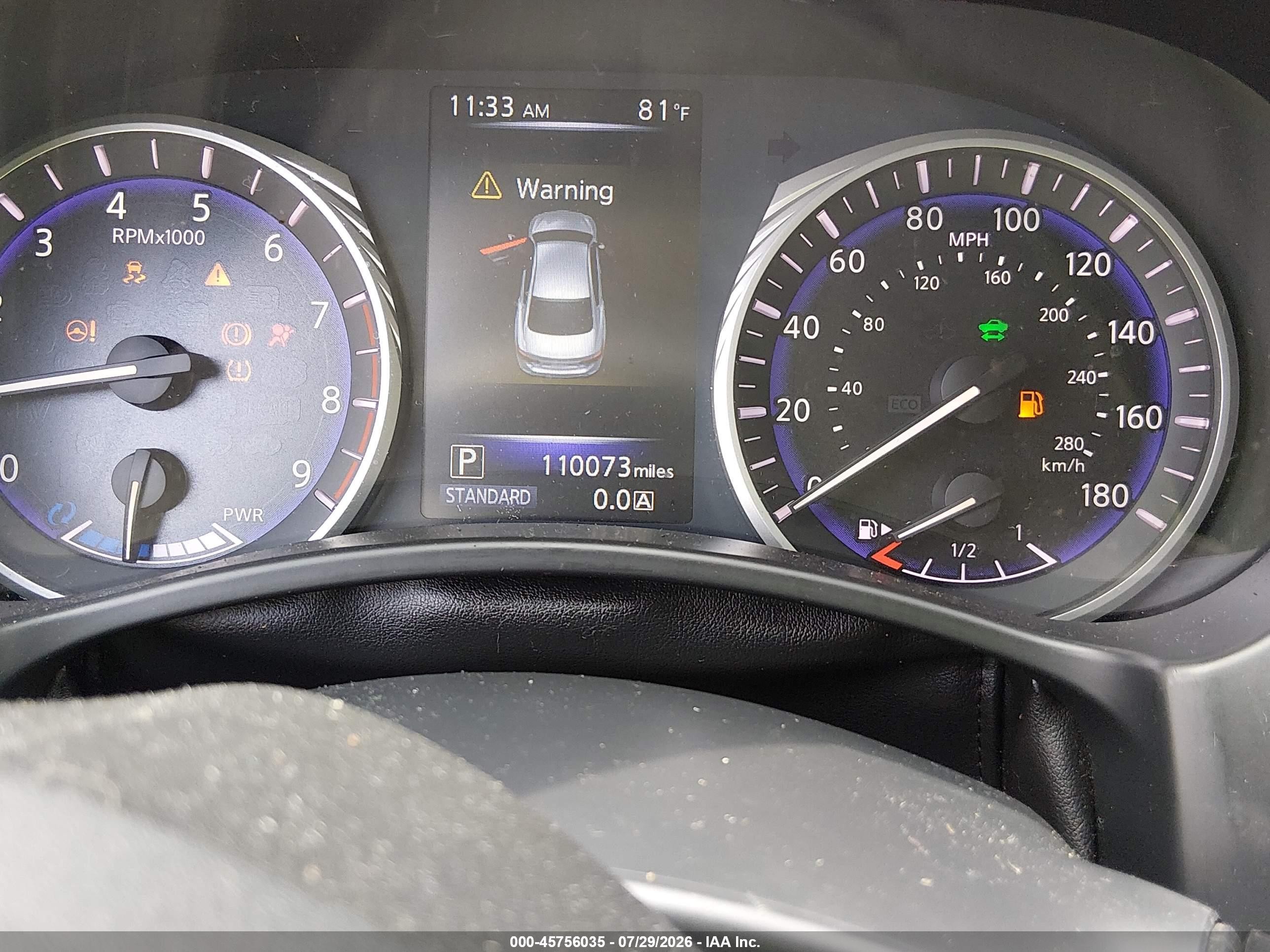 2014 Infiniti Q50 Hybrid Sport Red vin: JN1AV7AR0EM700194