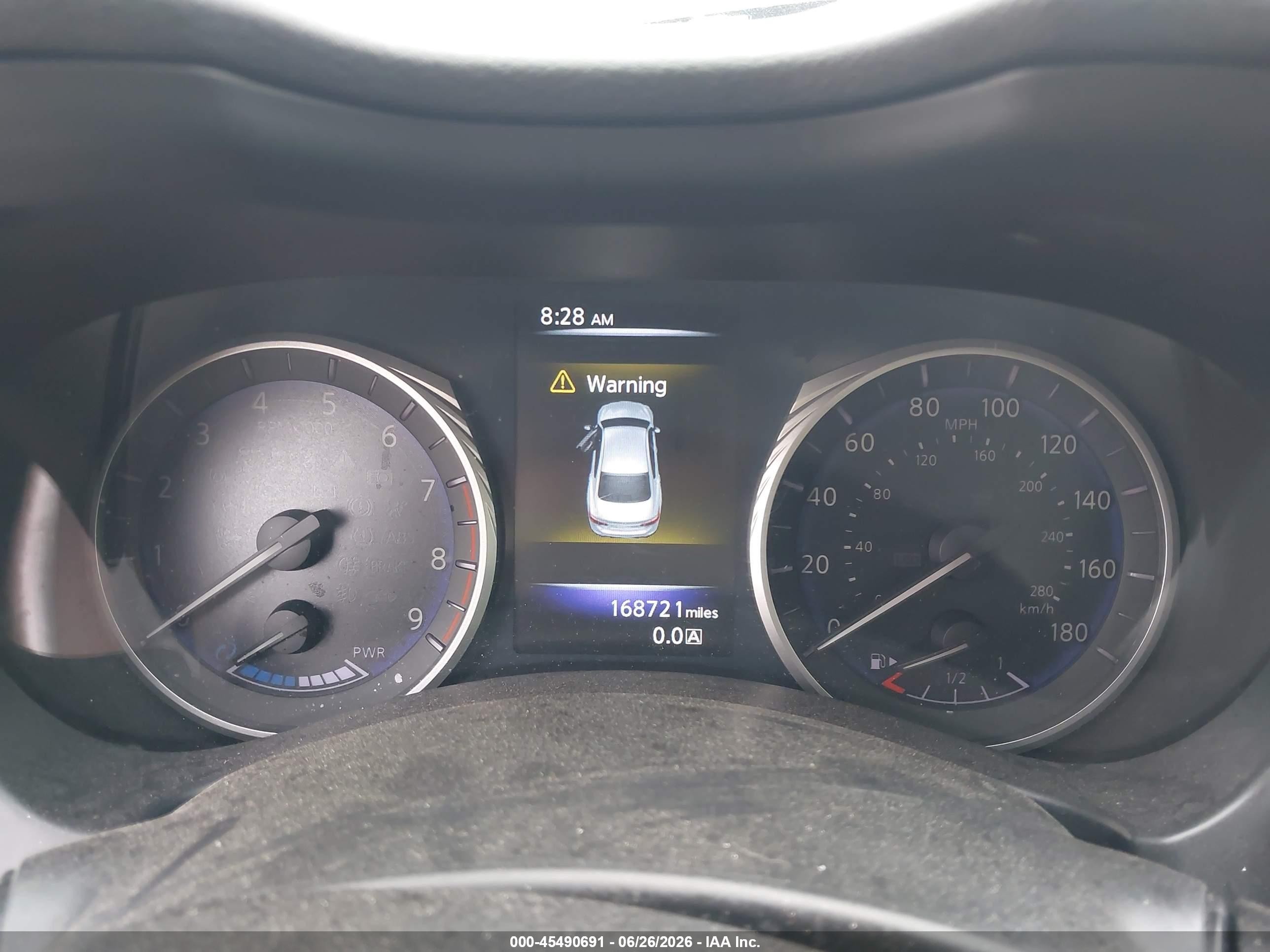 2014 Infiniti Q50 Hybrid Premium White vin: JN1AV7AR0EM700373