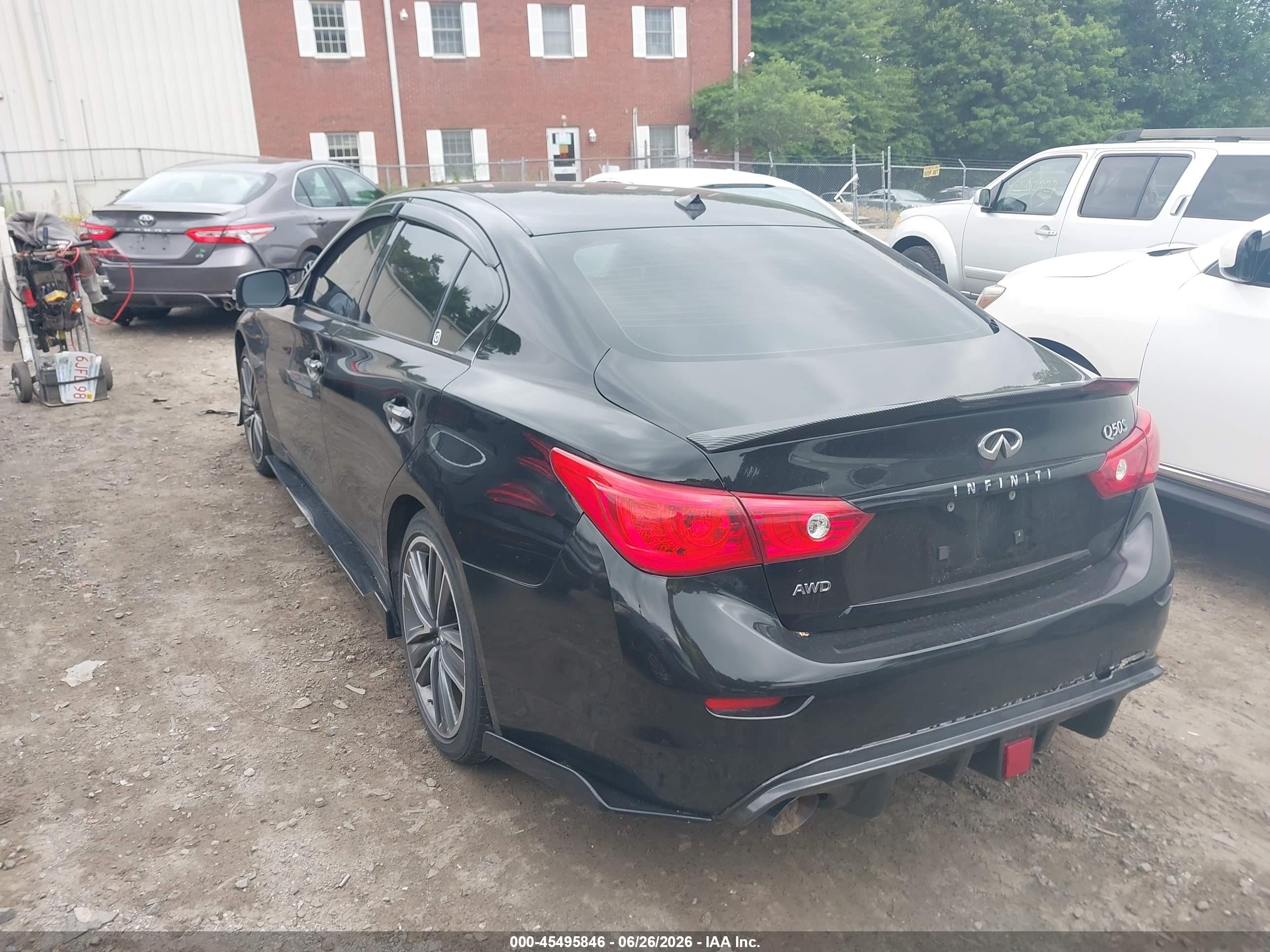 2014 Infiniti Q50 Hybrid Sport Black vin: JN1AV7AR0EM701393