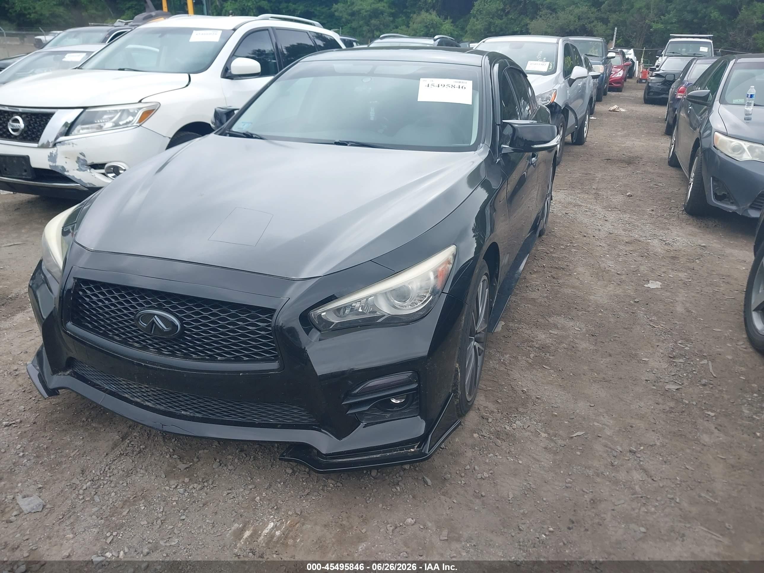 2014 Infiniti Q50 Hybrid Sport Black vin: JN1AV7AR0EM701393