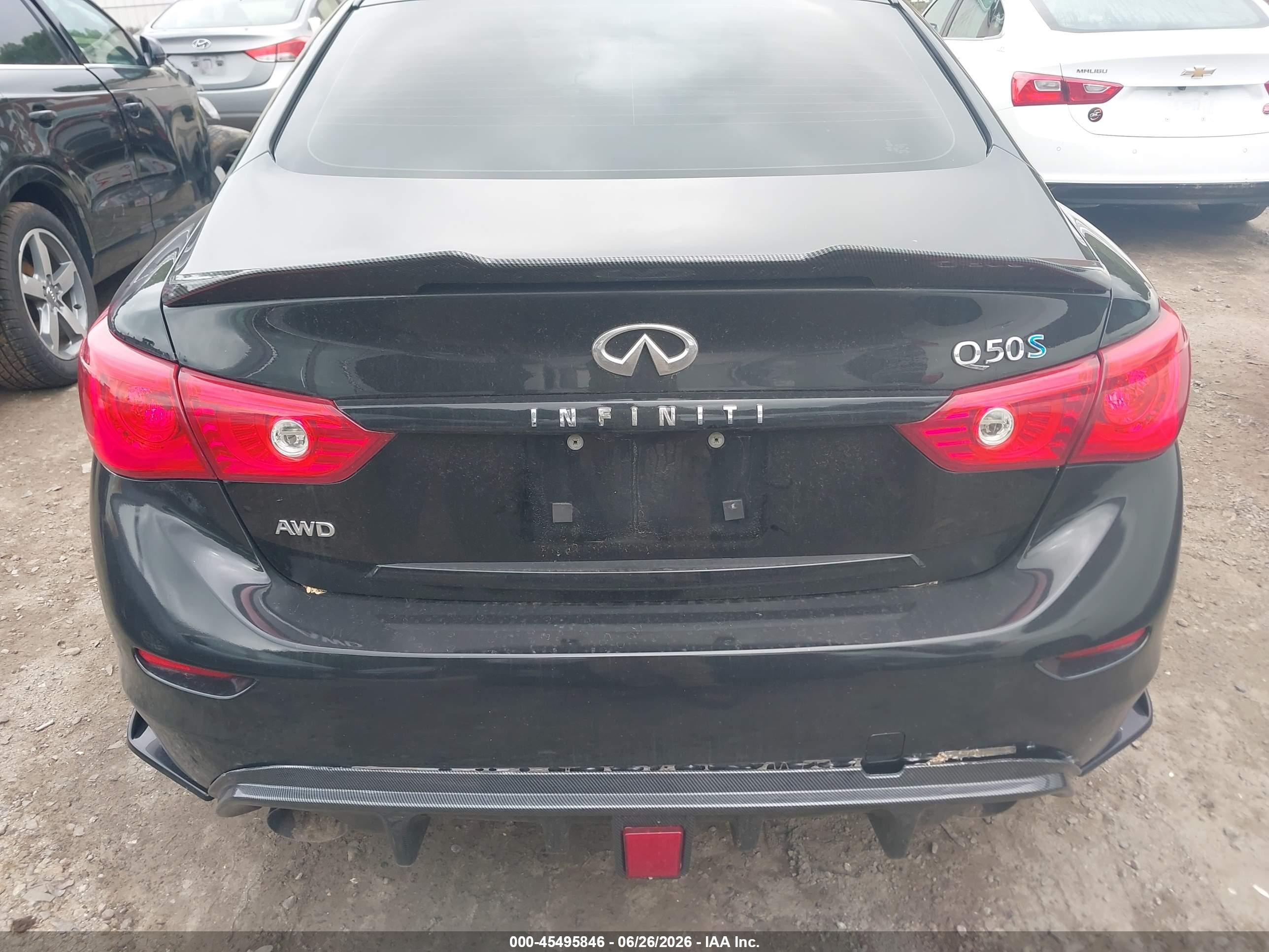 2014 Infiniti Q50 Hybrid Sport Black vin: JN1AV7AR0EM701393