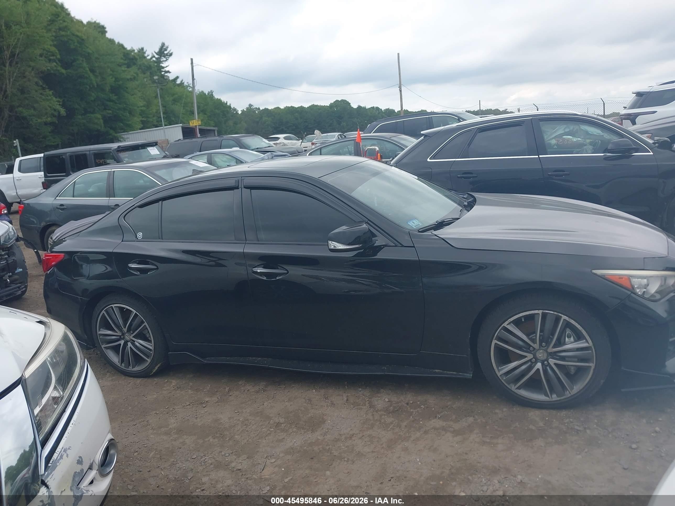 2014 Infiniti Q50 Hybrid Sport Black vin: JN1AV7AR0EM701393