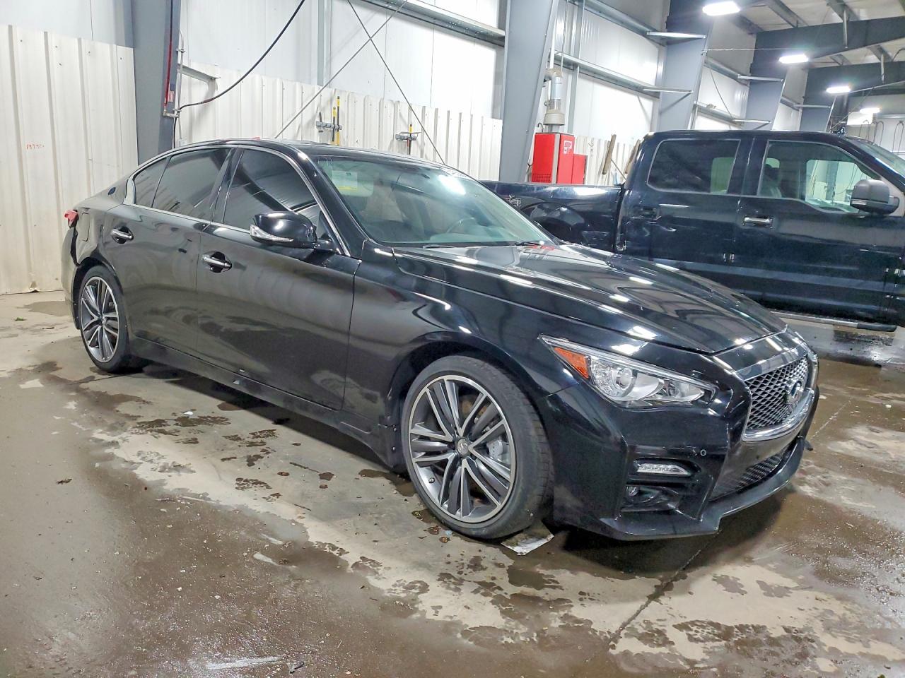 2015 Infiniti Q50 Hybrid Premium Black vin: JN1AV7AR0FM850727