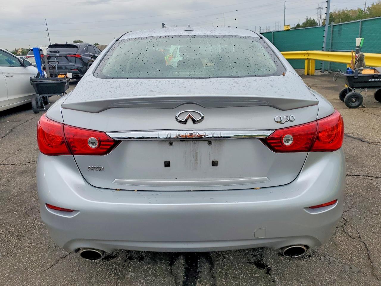 2014 Infiniti Q50 Hybrid Premium Silver vin: JN1AV7AR1EM701631
