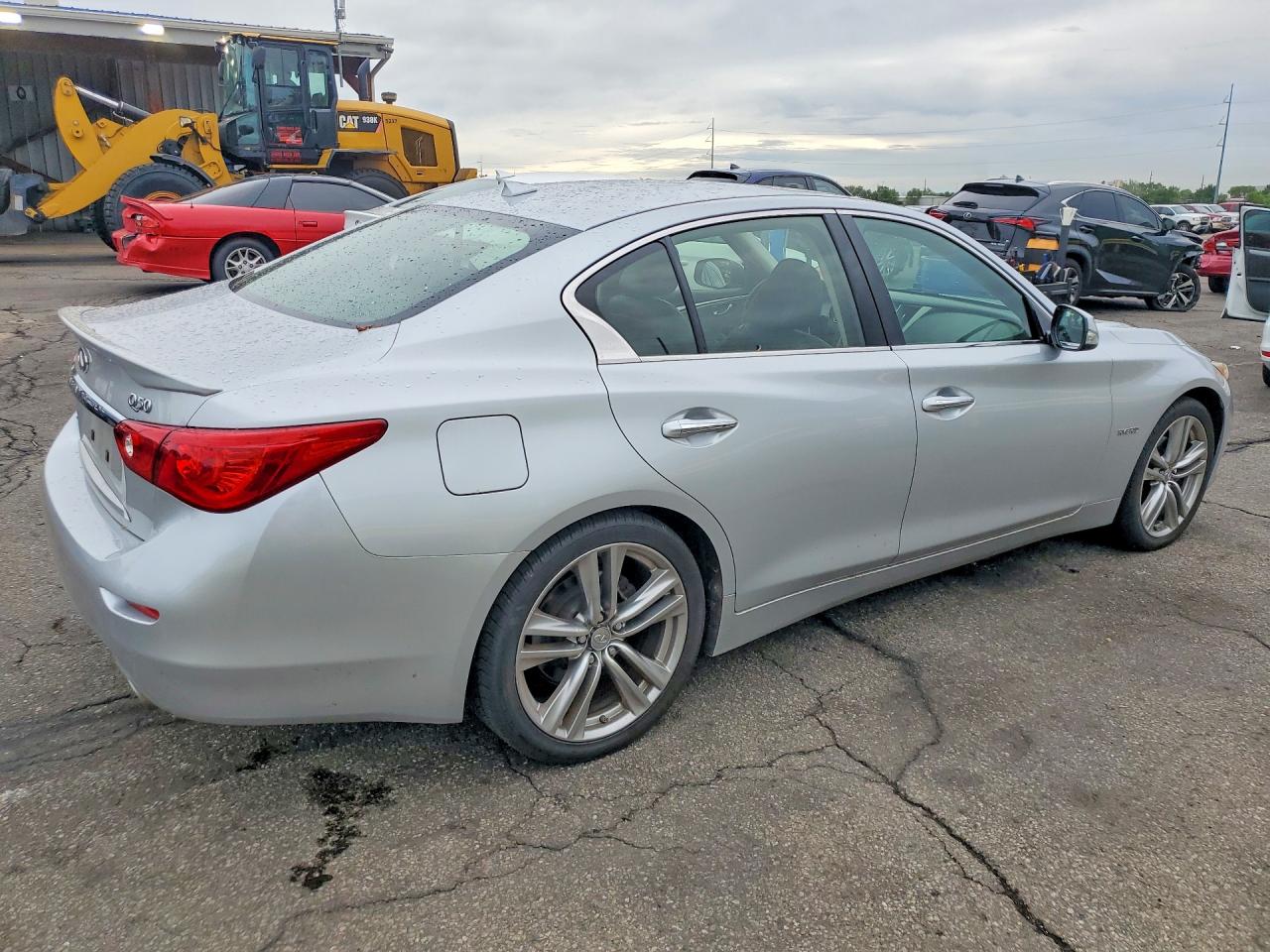2014 Infiniti Q50 Hybrid Premium Silver vin: JN1AV7AR1EM701631