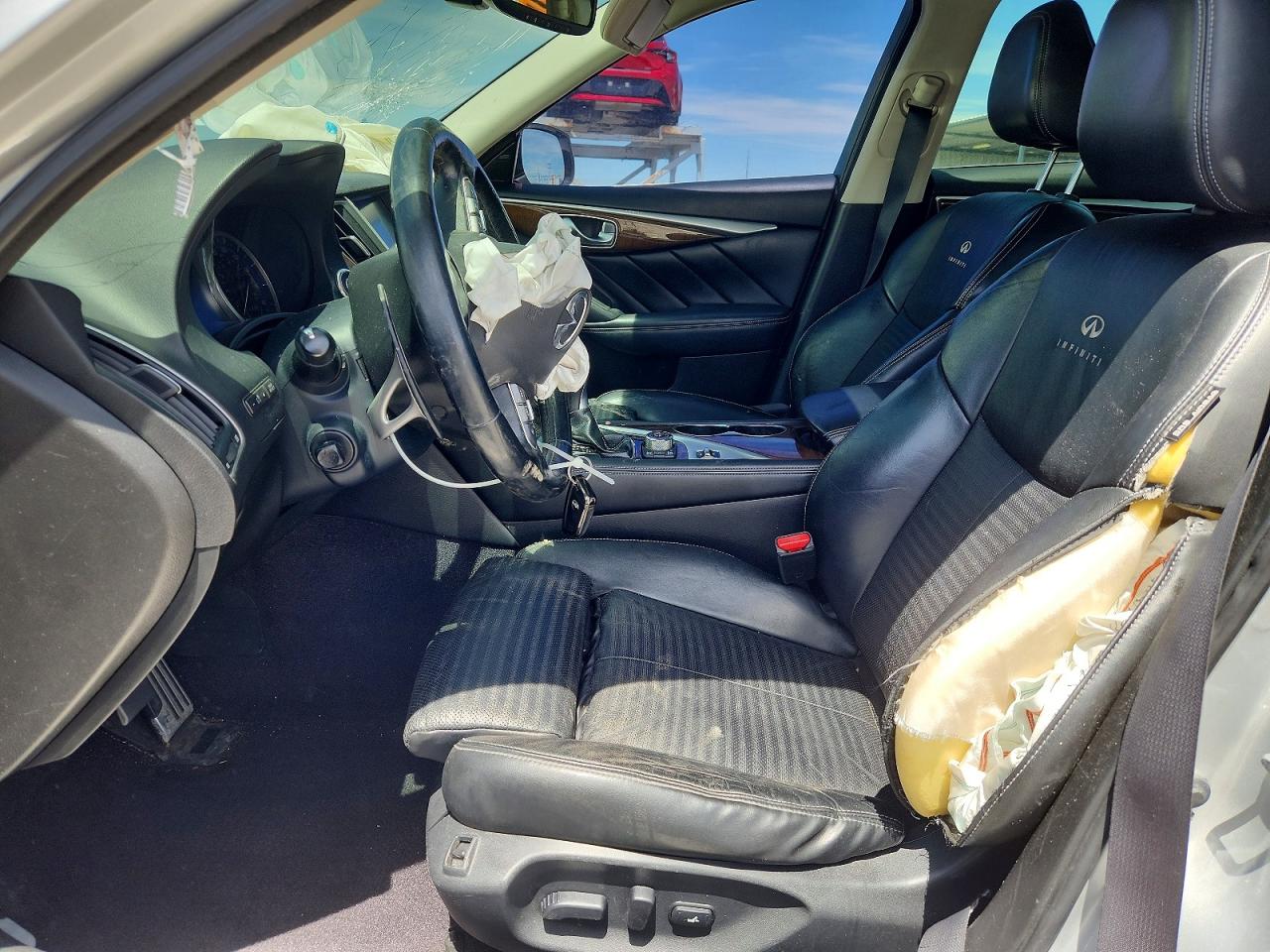 2014 Infiniti Q50 Hybrid Sport Silver vin: JN1AV7AR2EM702271