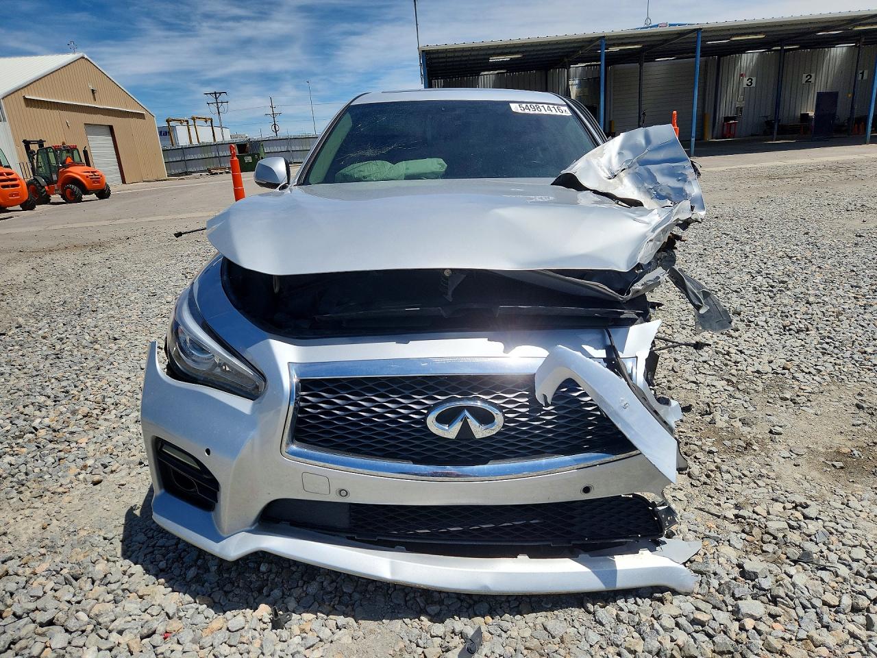 2014 Infiniti Q50 Hybrid Sport Silver vin: JN1AV7AR2EM702271