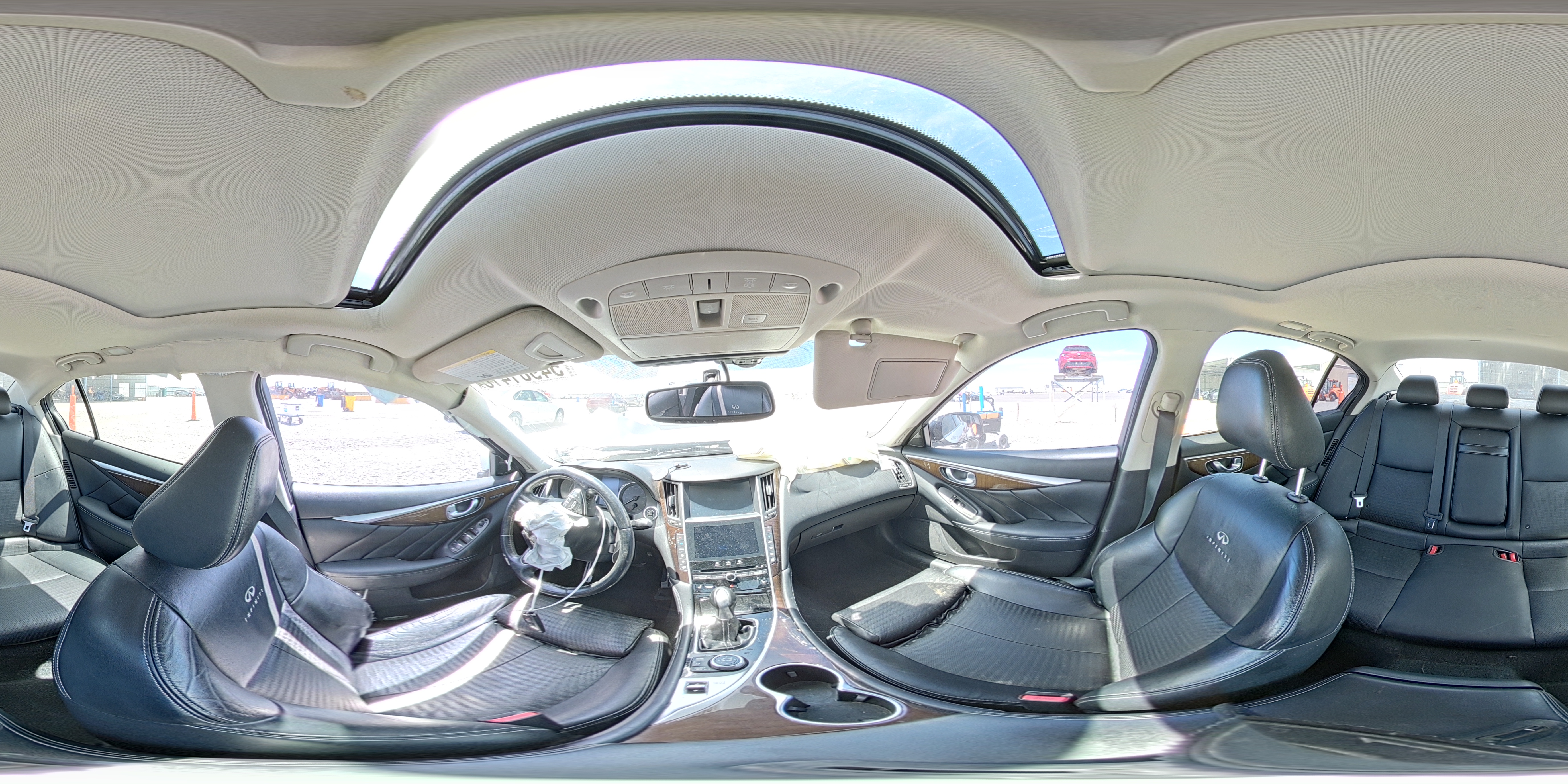 2014 Infiniti Q50 Hybrid Sport Silver vin: JN1AV7AR2EM702271