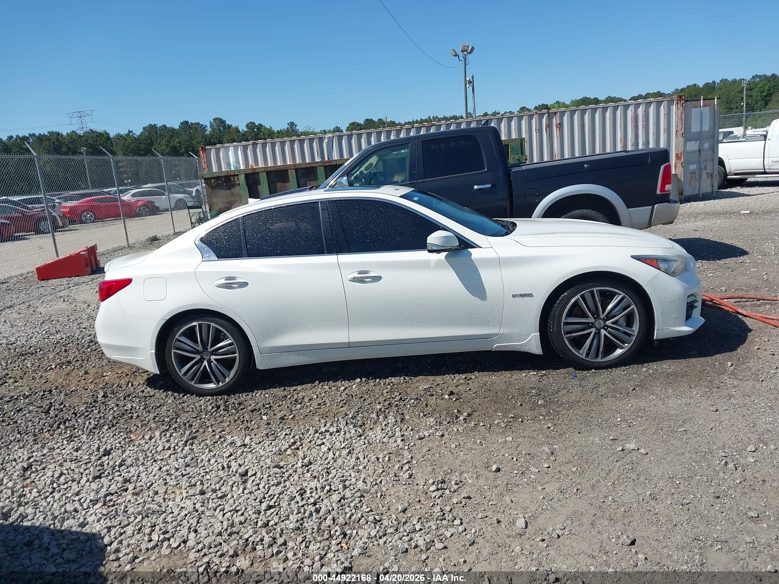 2014 Infiniti Q50 Hybrid Sport White vin: JN1AV7AR2EM703050