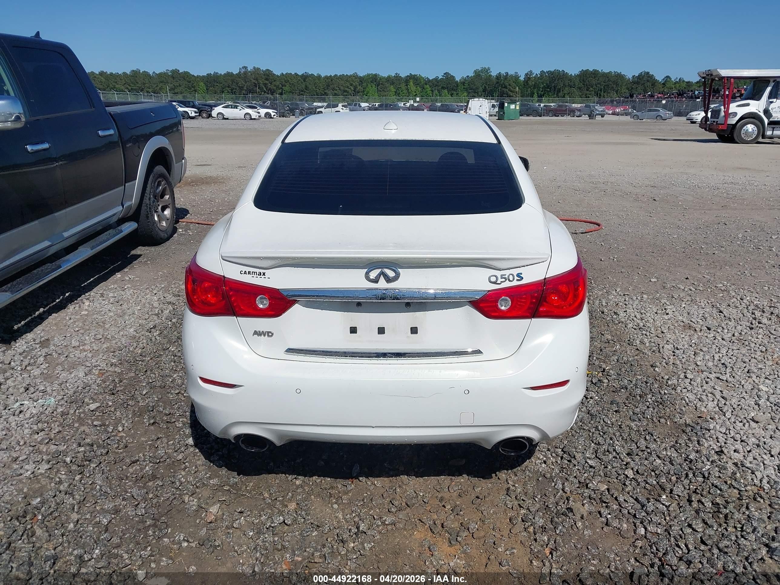 2014 Infiniti Q50 Hybrid Sport White vin: JN1AV7AR2EM703050