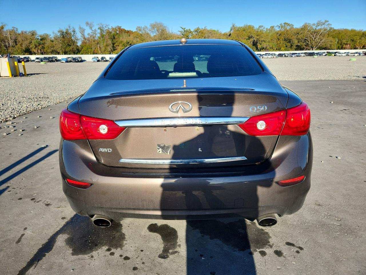 2015 Infiniti Q50 Hybrid Premium Gray vin: JN1AV7AR2FM850342