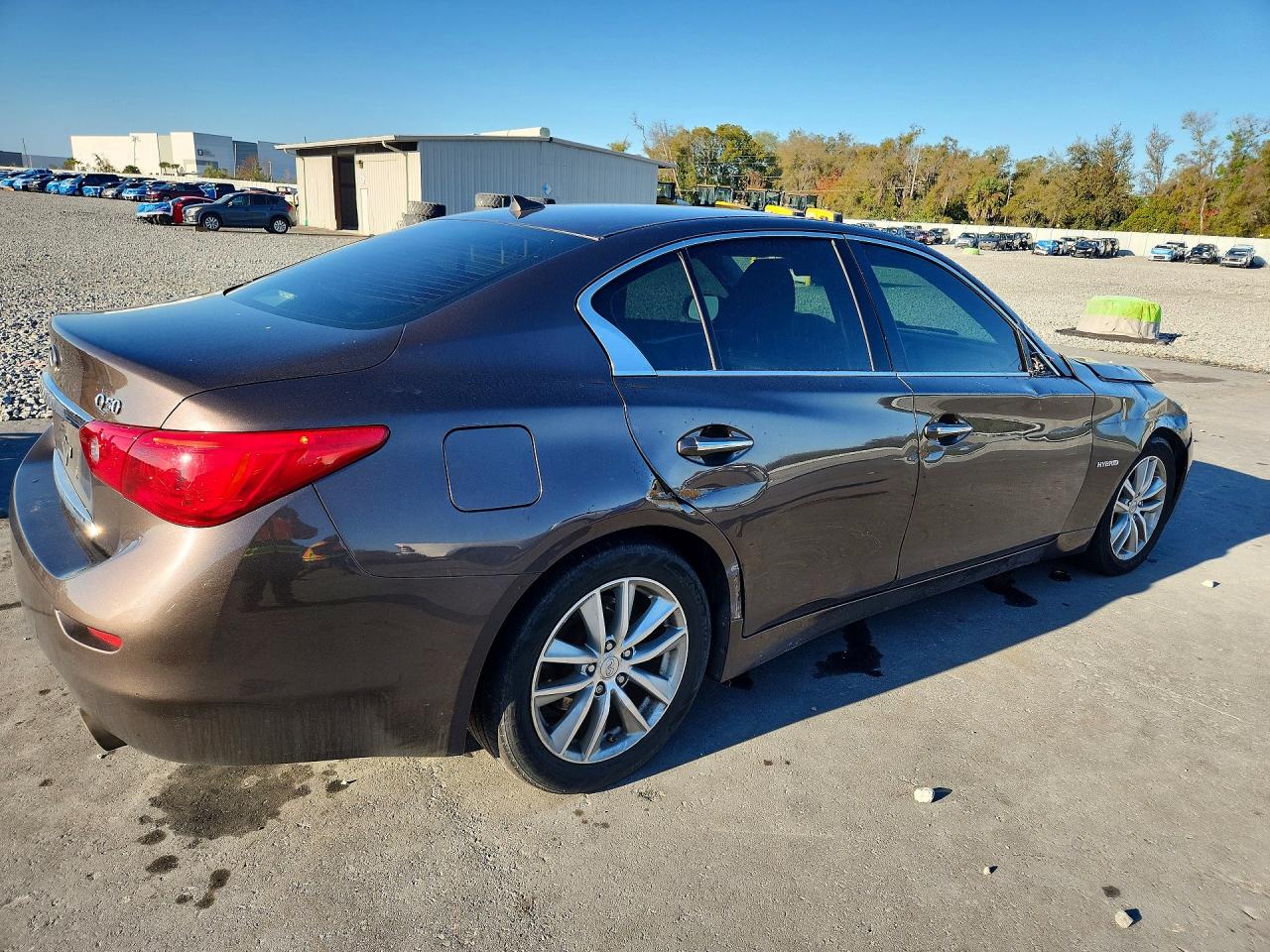 2015 Infiniti Q50 Hybrid Premium Gray vin: JN1AV7AR2FM850342