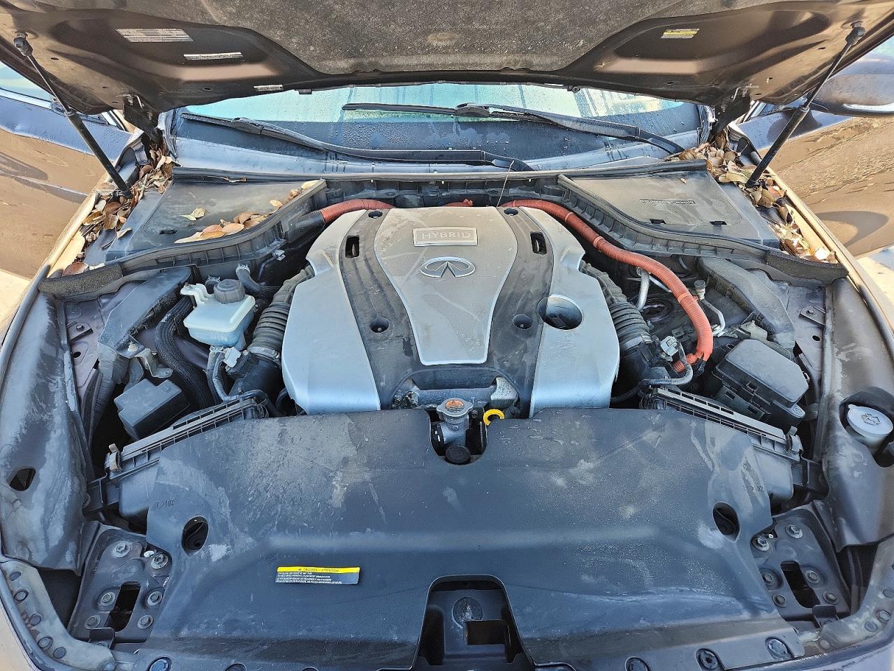 2015 Infiniti Q50 Hybrid Premium Gray vin: JN1AV7AR2FM850342