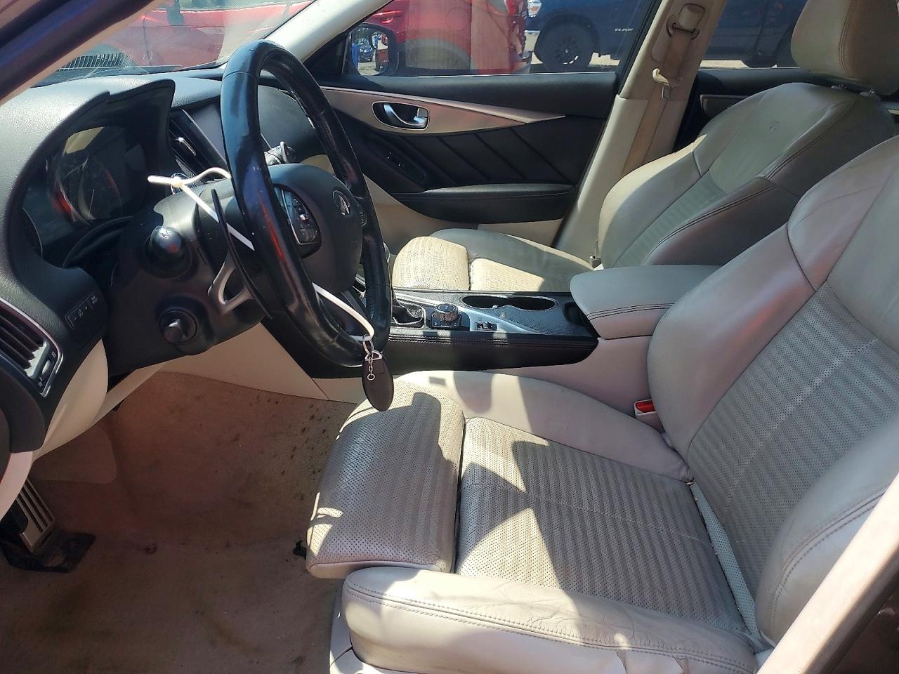 2014 Infiniti Q50 Hybrid Sport Brown vin: JN1AV7AR3EM700920