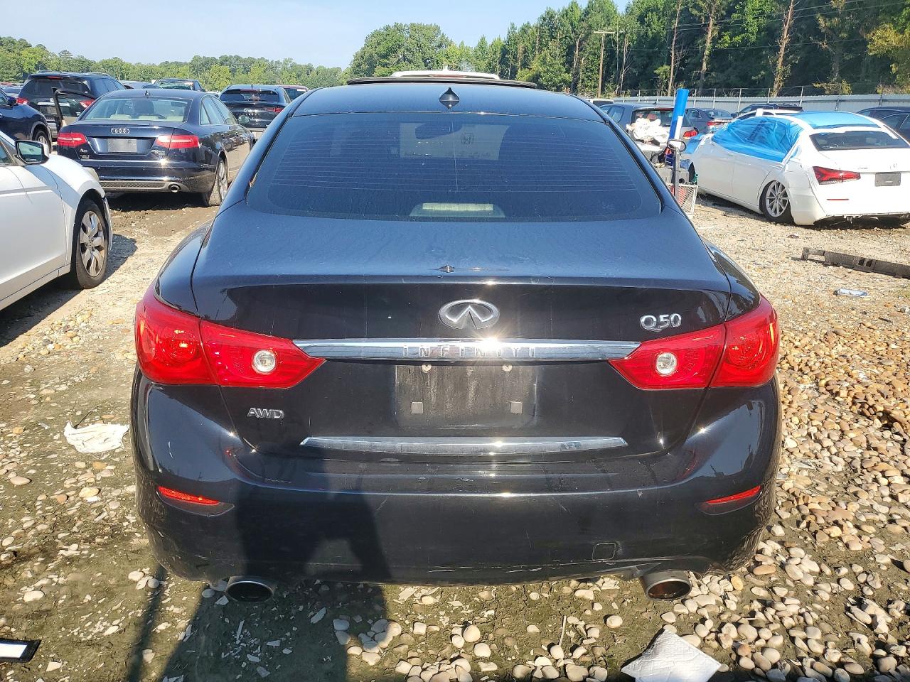 2014 Infiniti Q50 Hybrid Premium Черный vin: JN1AV7AR3EM701355