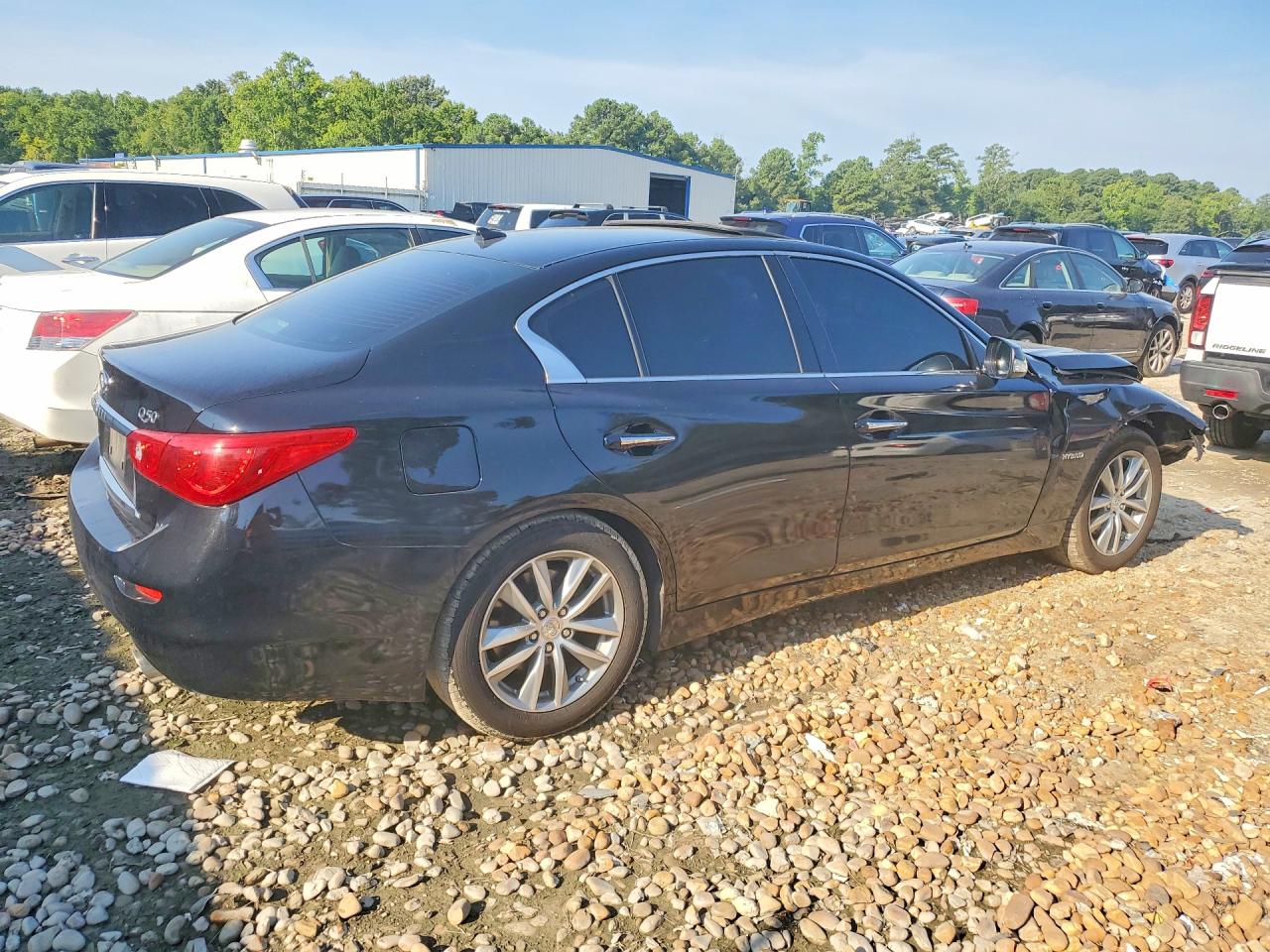 2014 Infiniti Q50 Hybrid Premium Черный vin: JN1AV7AR3EM701355