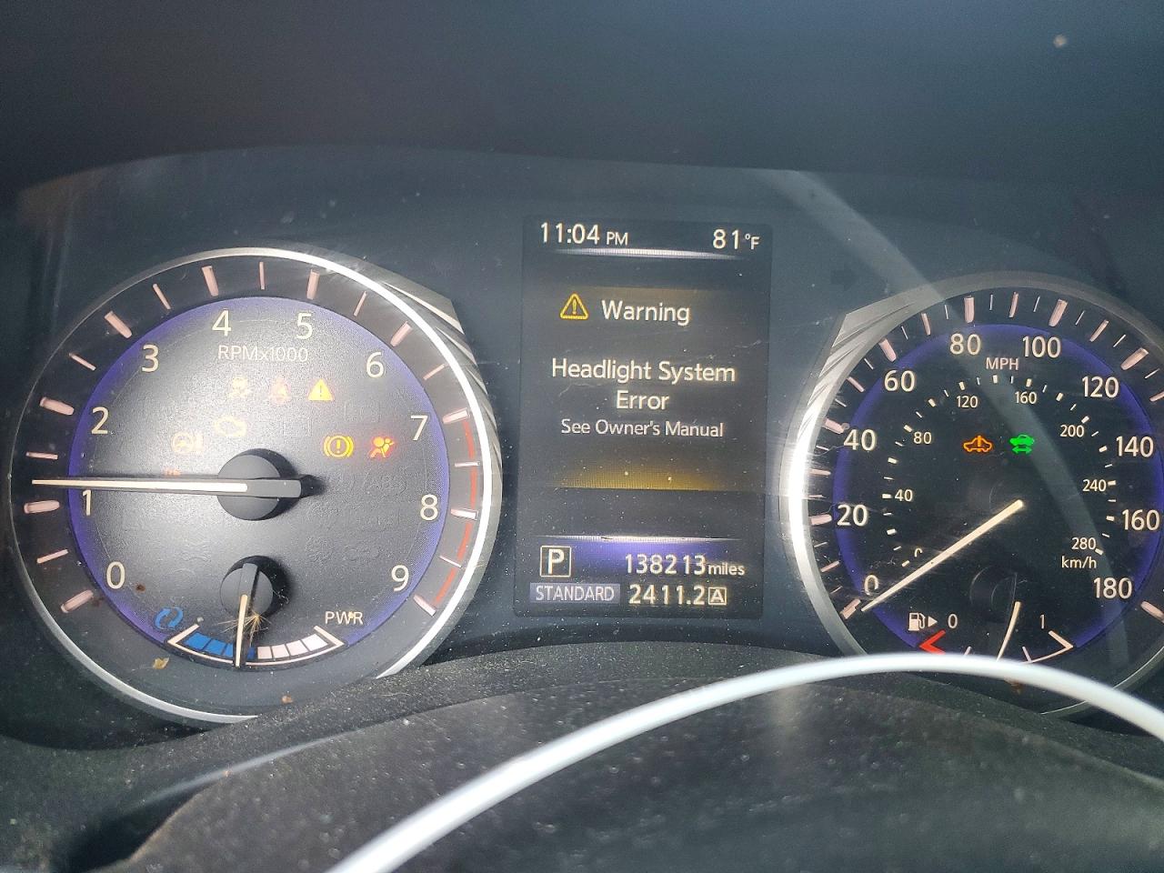 2014 Infiniti Q50 Hybrid Premium Черный vin: JN1AV7AR3EM701355