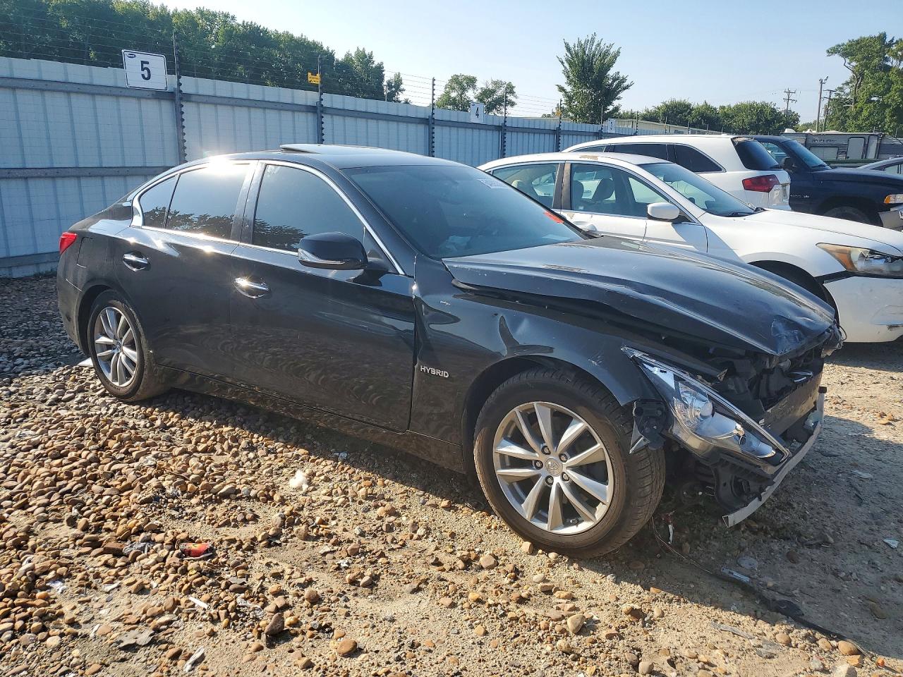 2014 Infiniti Q50 Hybrid Premium Черный vin: JN1AV7AR3EM701355