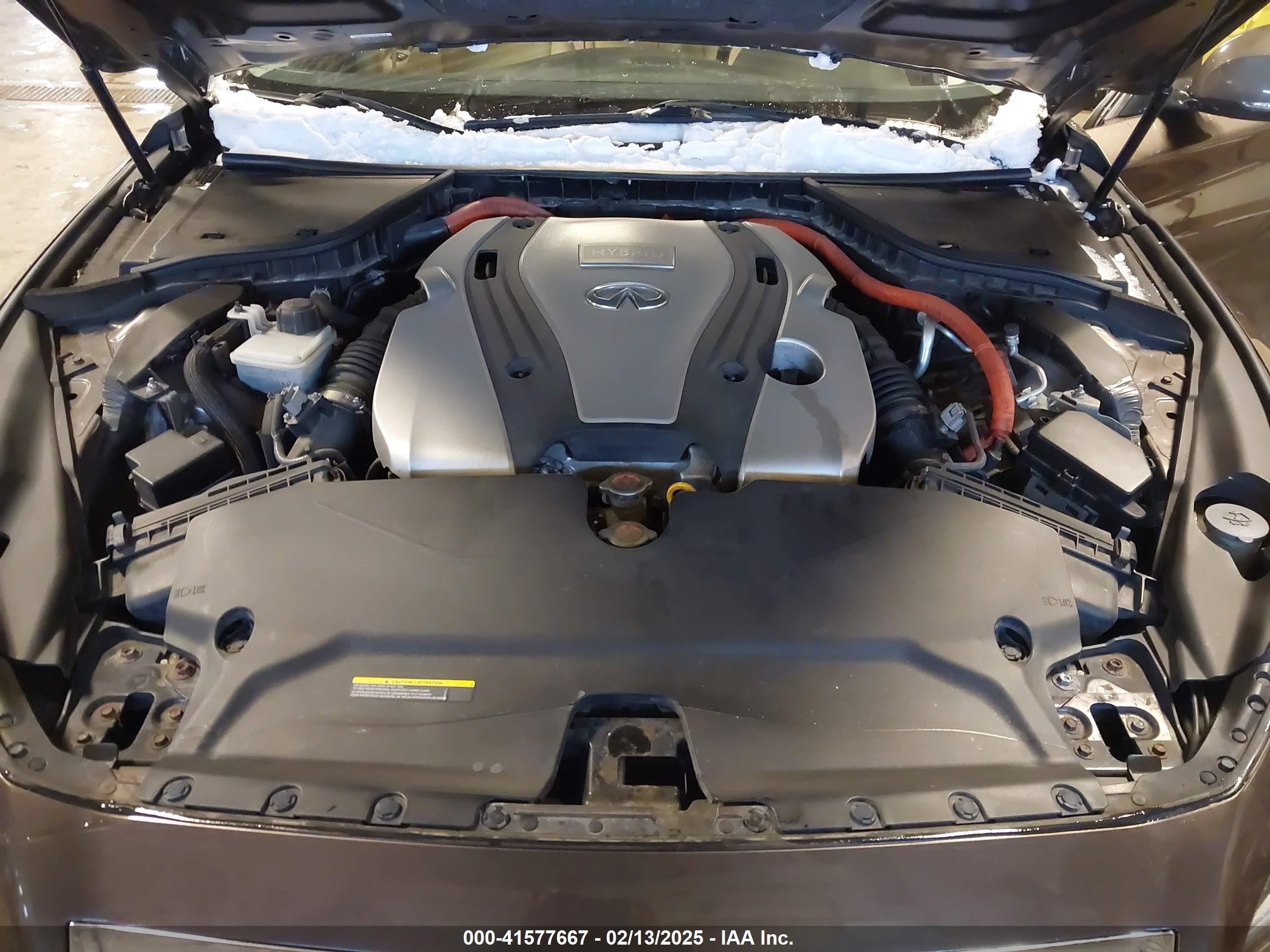 2014 Infiniti Q50 Hybrid Premium Brown vin: JN1AV7AR3EM702182