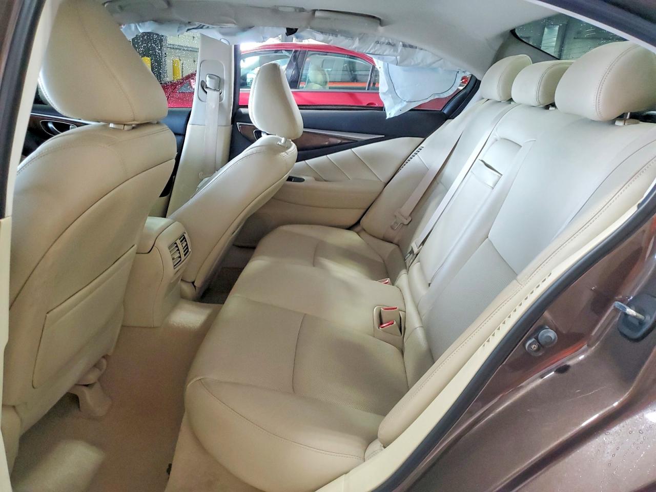 2014 Infiniti Q50 Hybrid Premium Brown vin: JN1AV7AR3EM702182