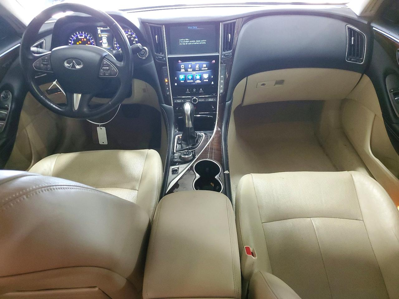 2014 Infiniti Q50 Hybrid Premium Brown vin: JN1AV7AR3EM702182