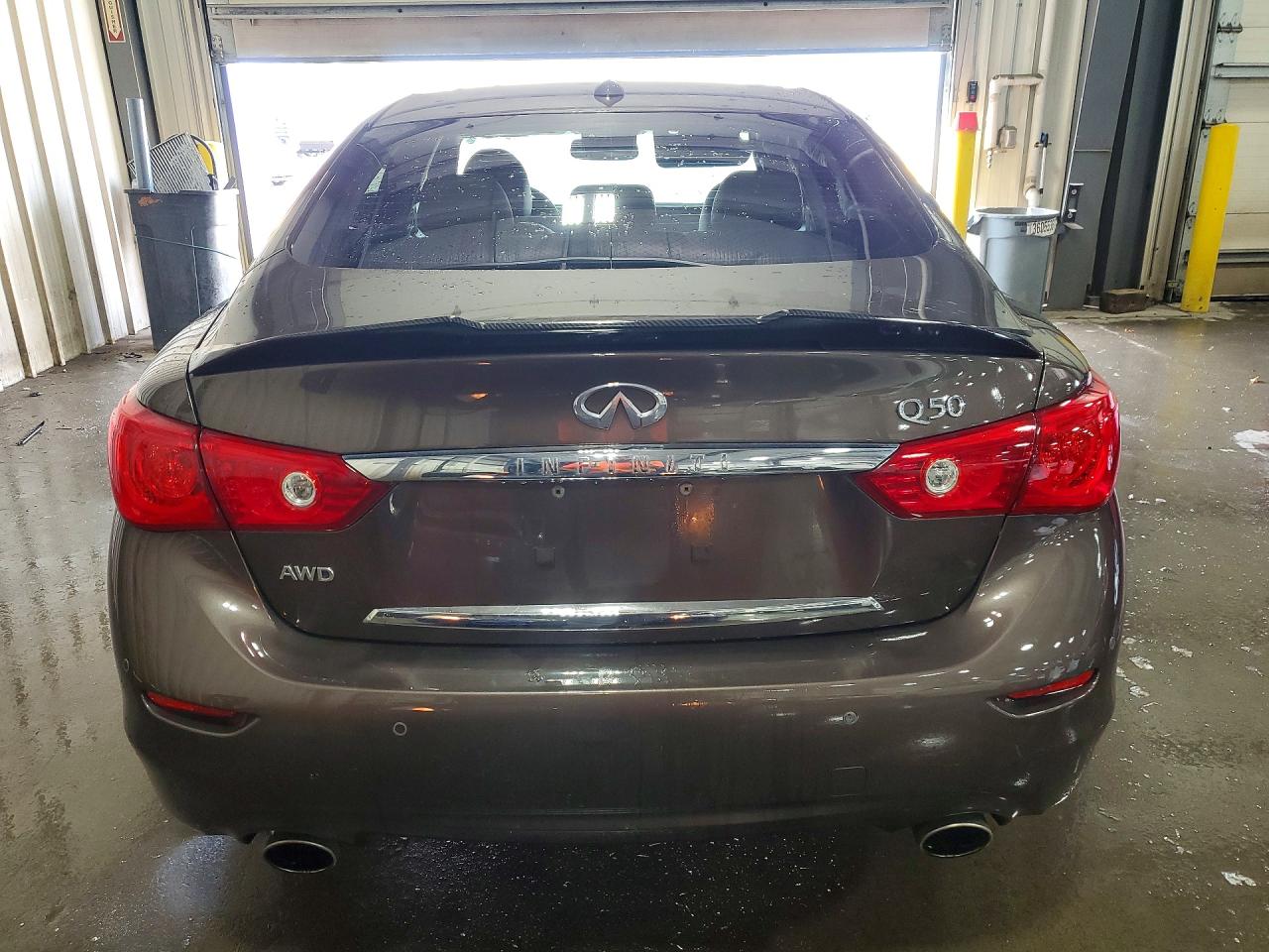 2014 Infiniti Q50 Hybrid Premium Brown vin: JN1AV7AR3EM702182