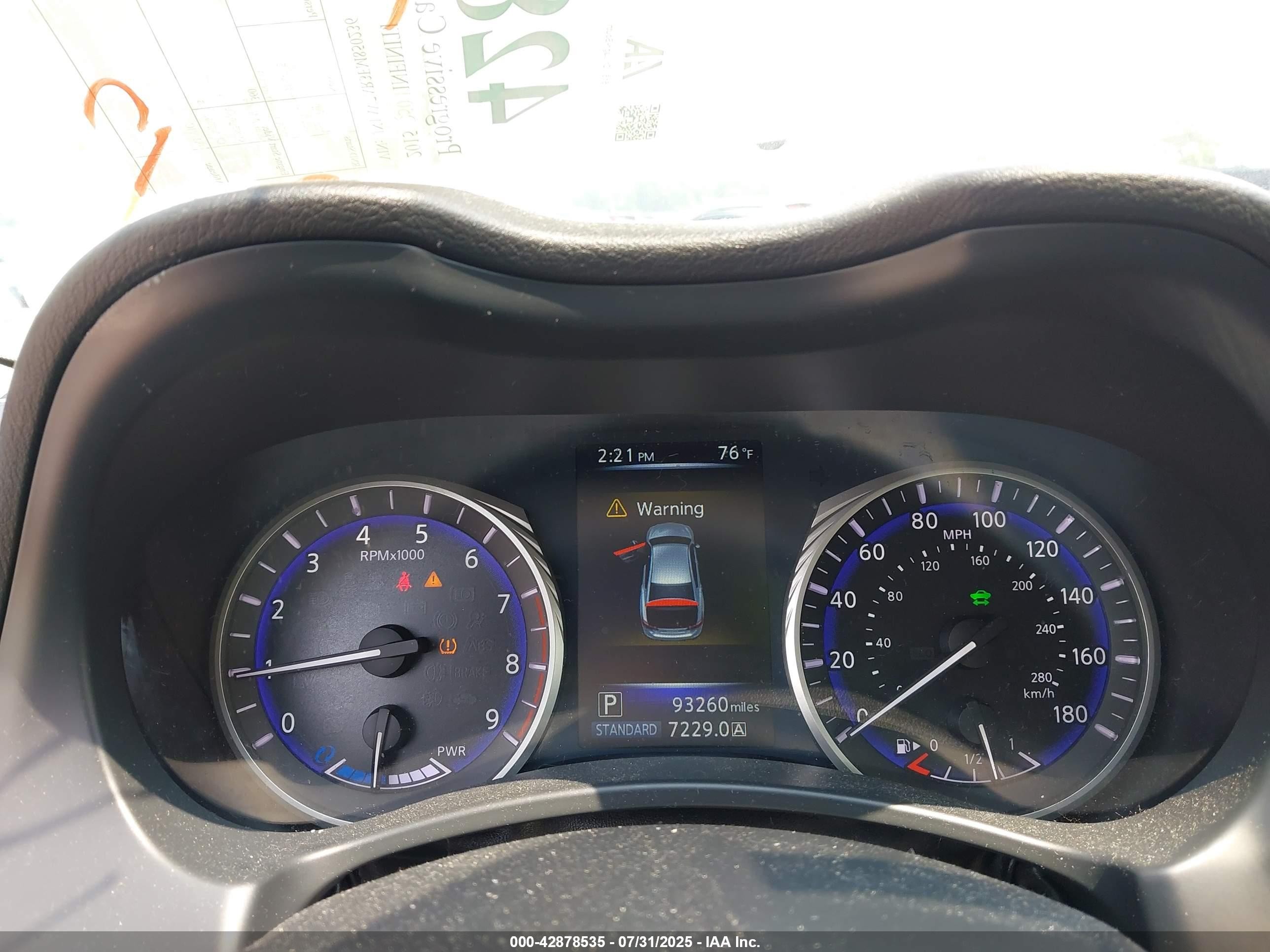 2015 Infiniti Q50 Hybrid Sport White vin: JN1AV7AR3FM850236