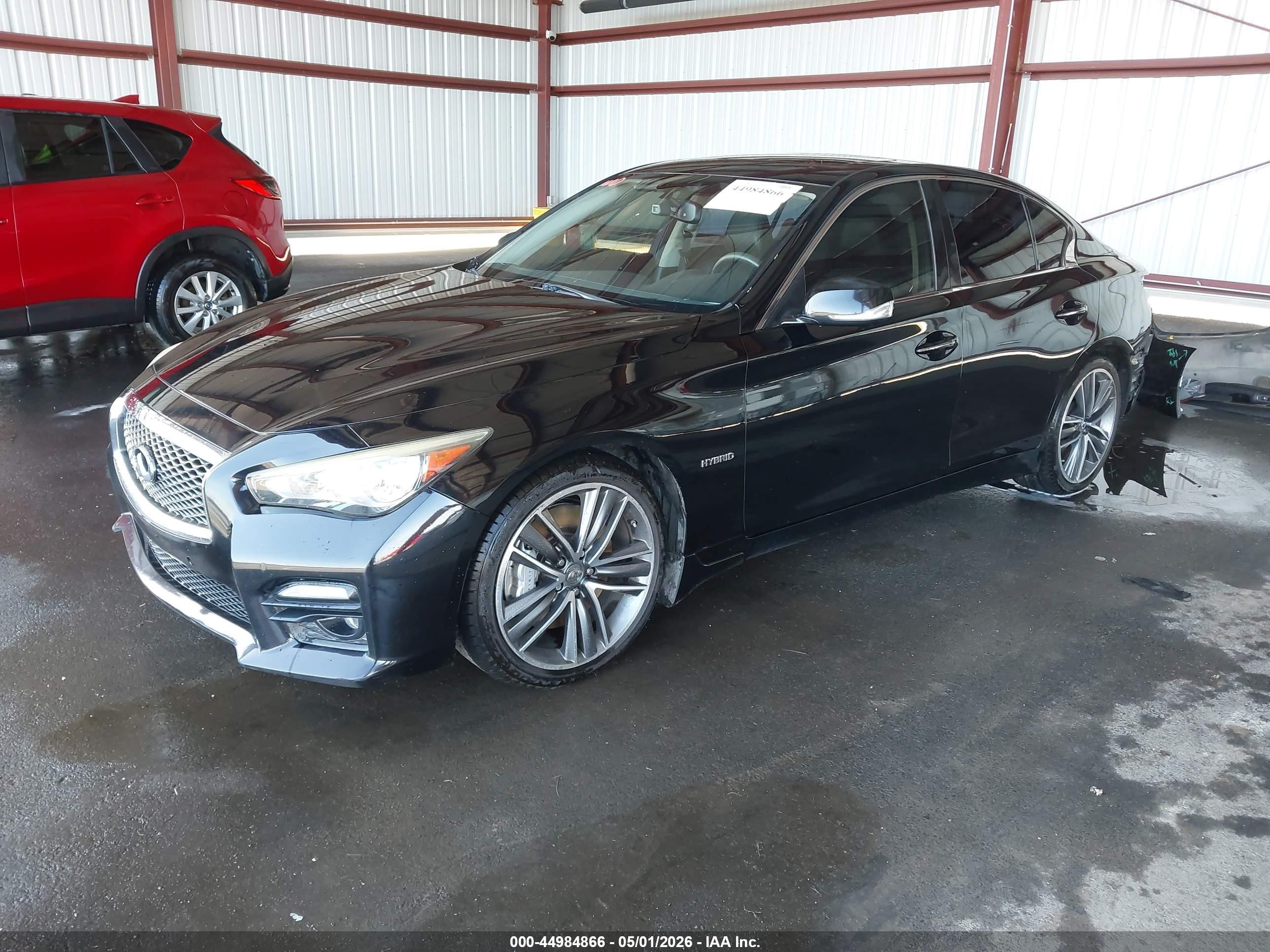 2015 Infiniti Q50 Hybrid Sport Black vin: JN1AV7AR3FM850902