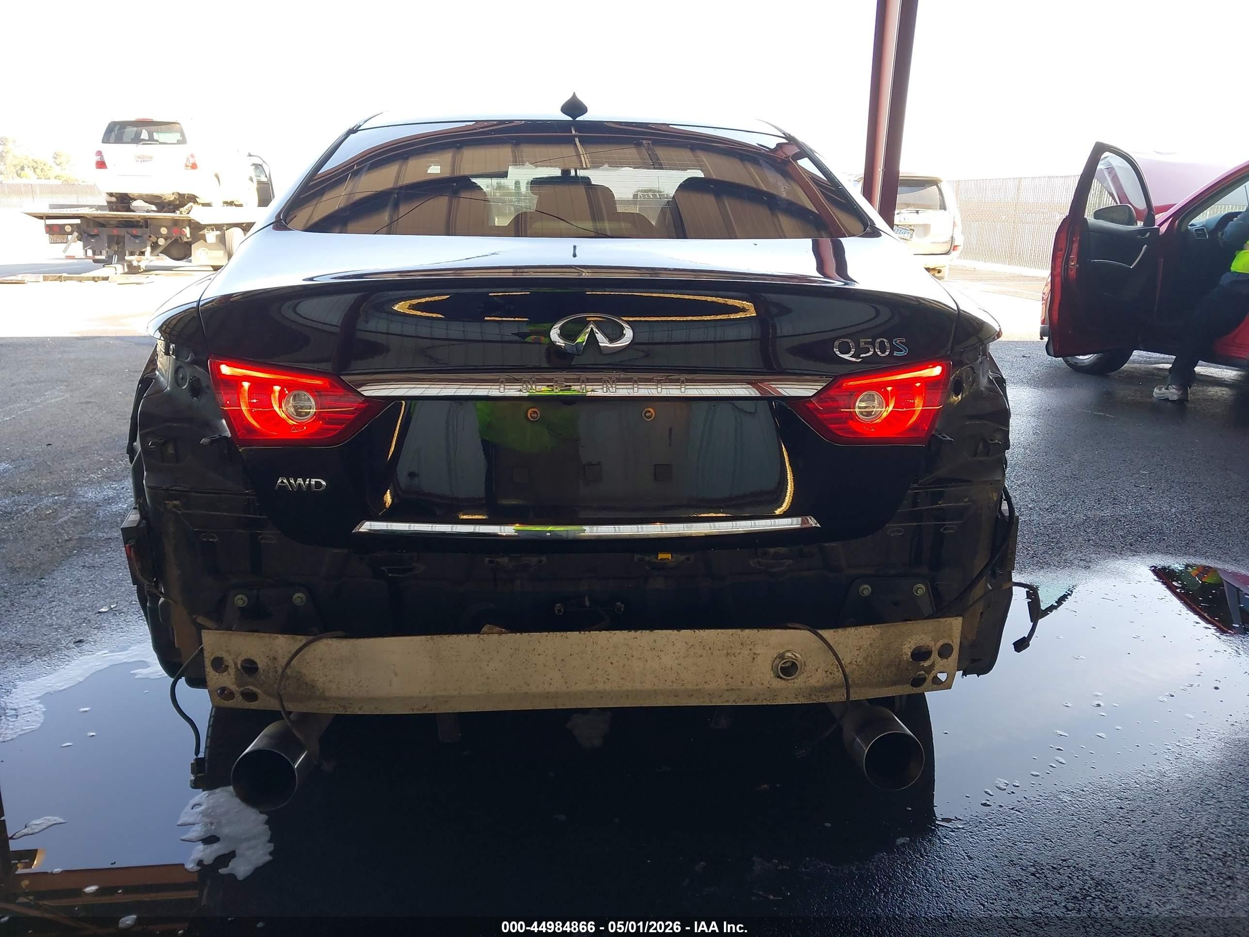 2015 Infiniti Q50 Hybrid Sport Black vin: JN1AV7AR3FM850902