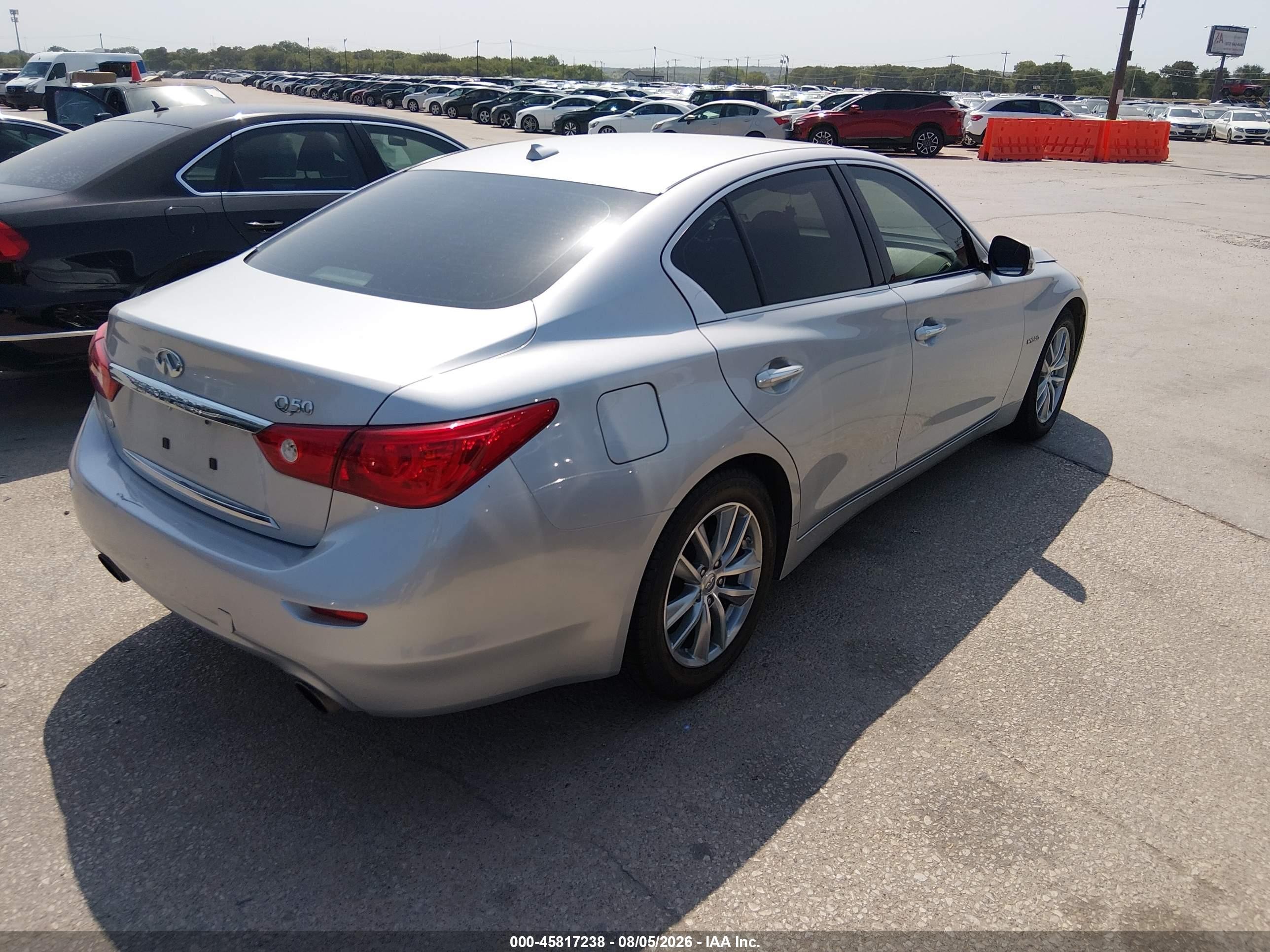 2014 Infiniti Q50 Hybrid Premium Silver vin: JN1AV7AR4EM701266