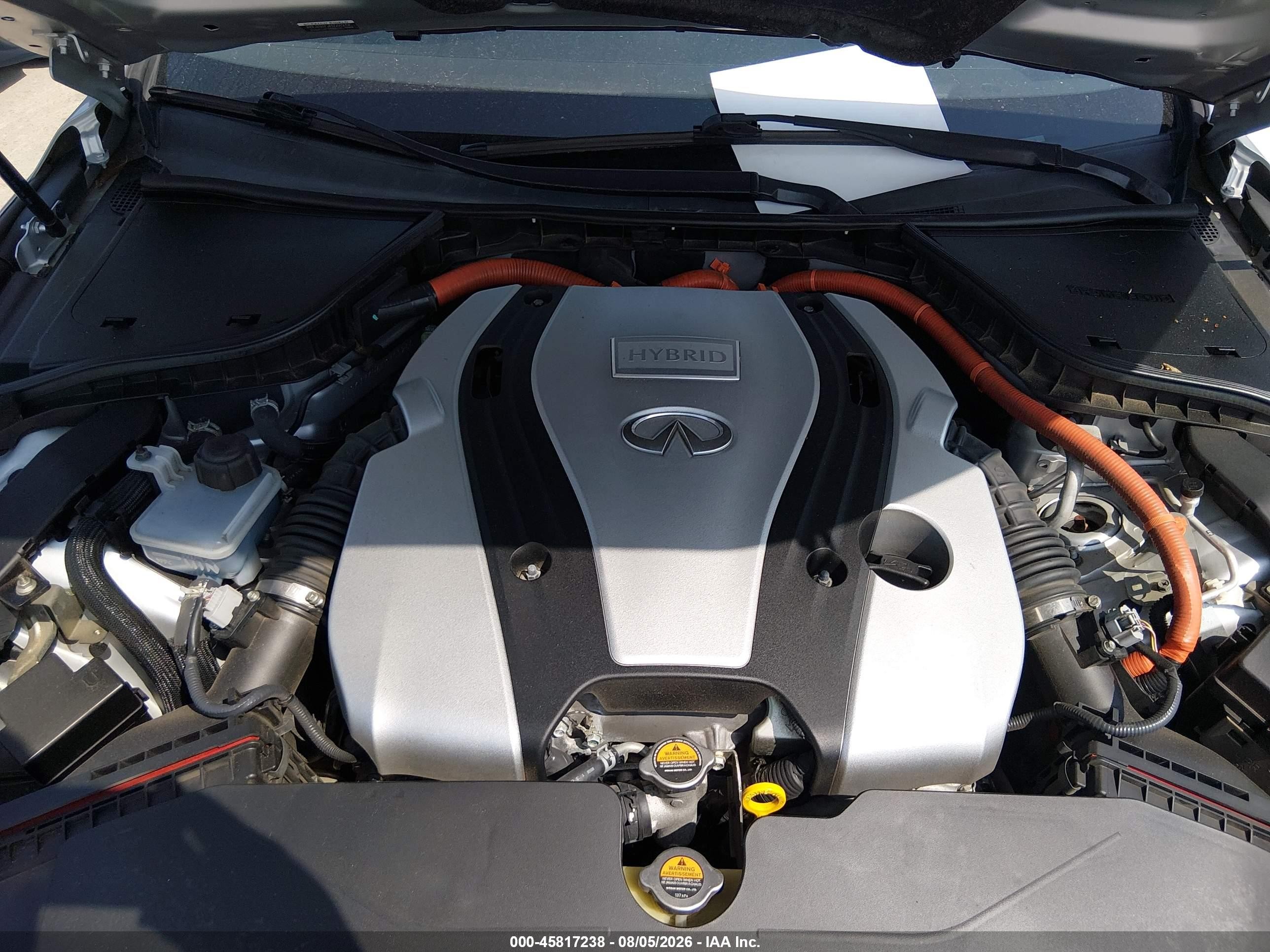 2014 Infiniti Q50 Hybrid Premium Silver vin: JN1AV7AR4EM701266