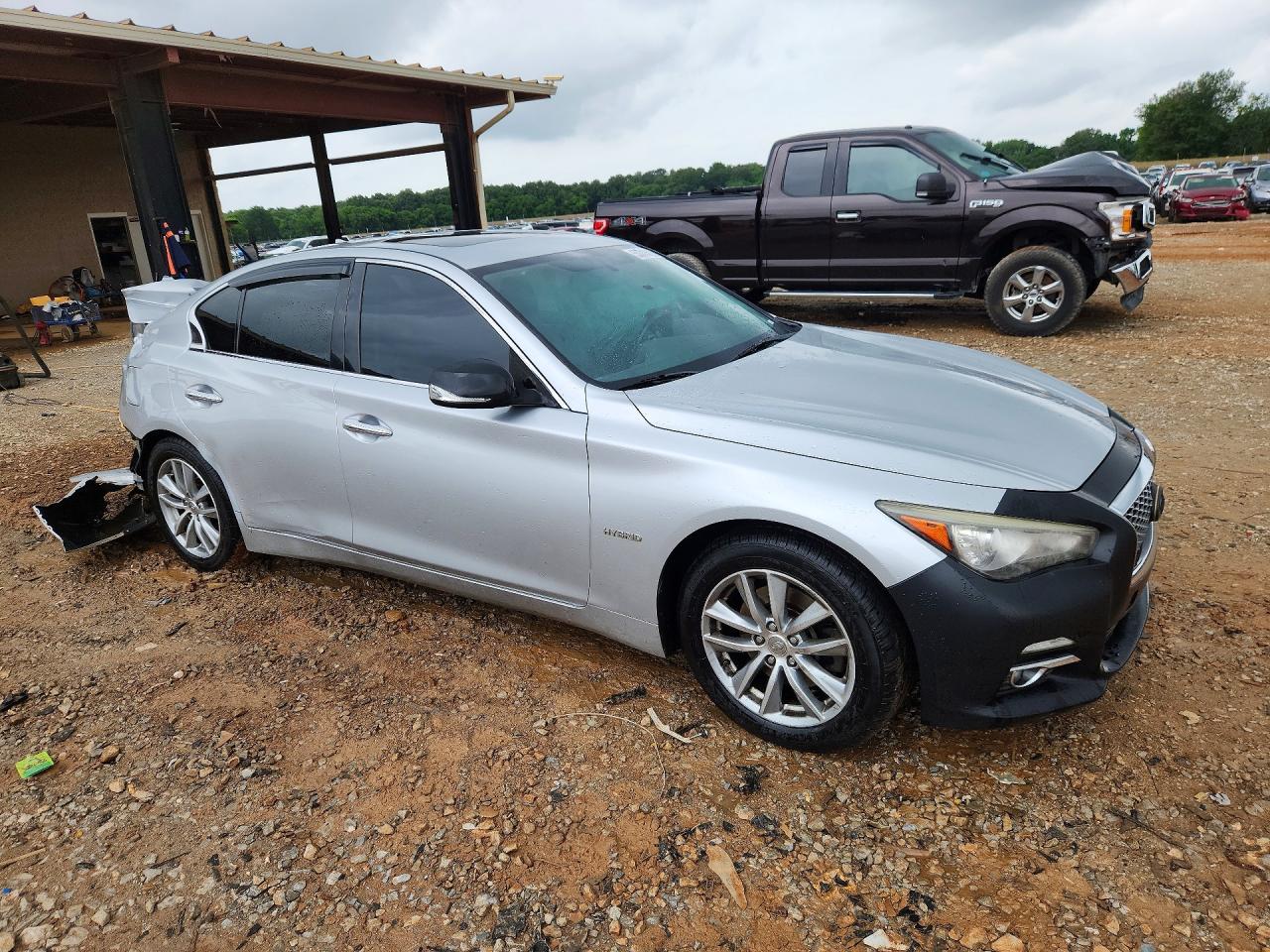 2014 Infiniti Q50 Hybrid Premium Silver vin: JN1AV7AR4EM701333