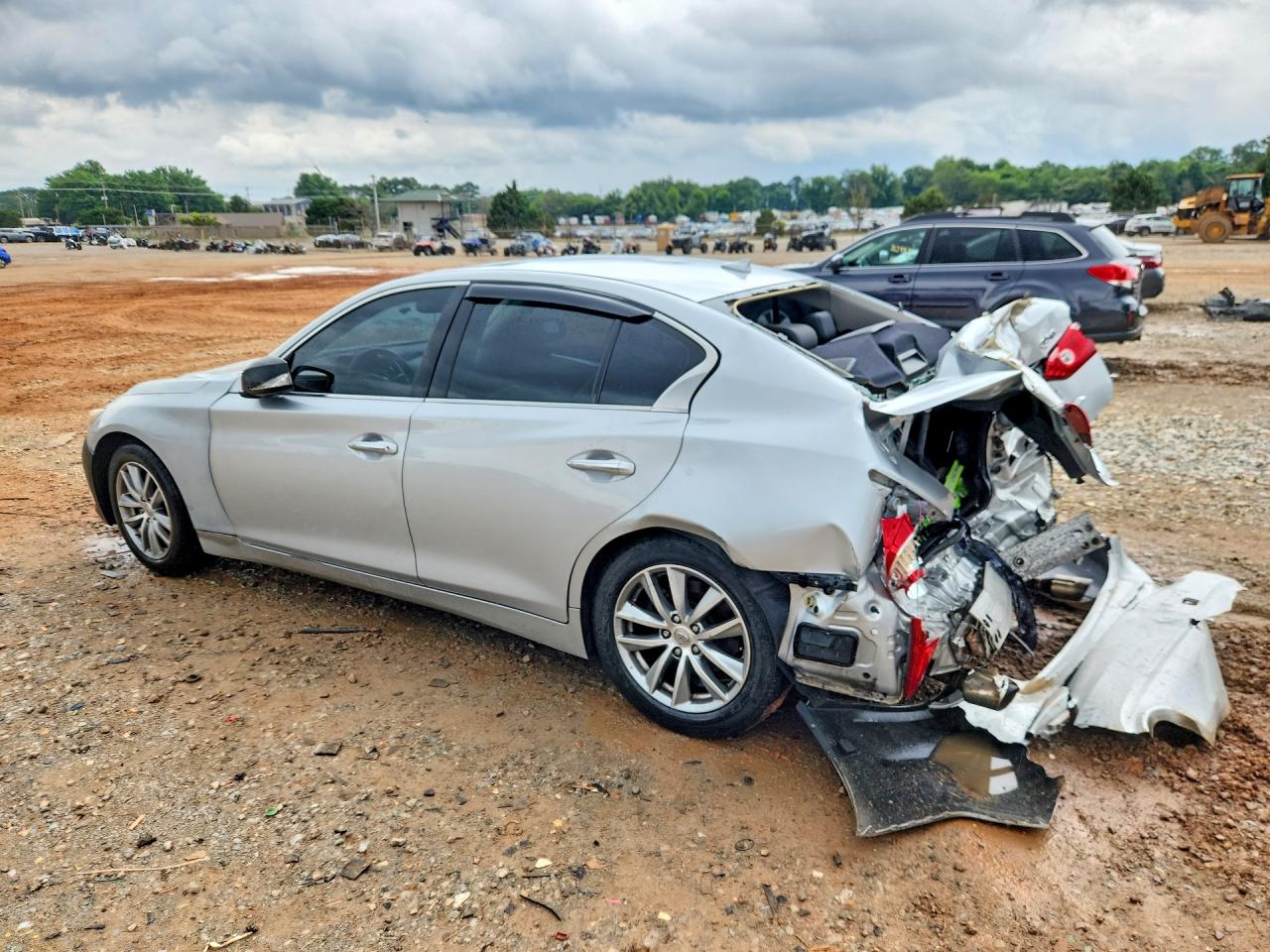2014 Infiniti Q50 Hybrid Premium Silver vin: JN1AV7AR4EM701333