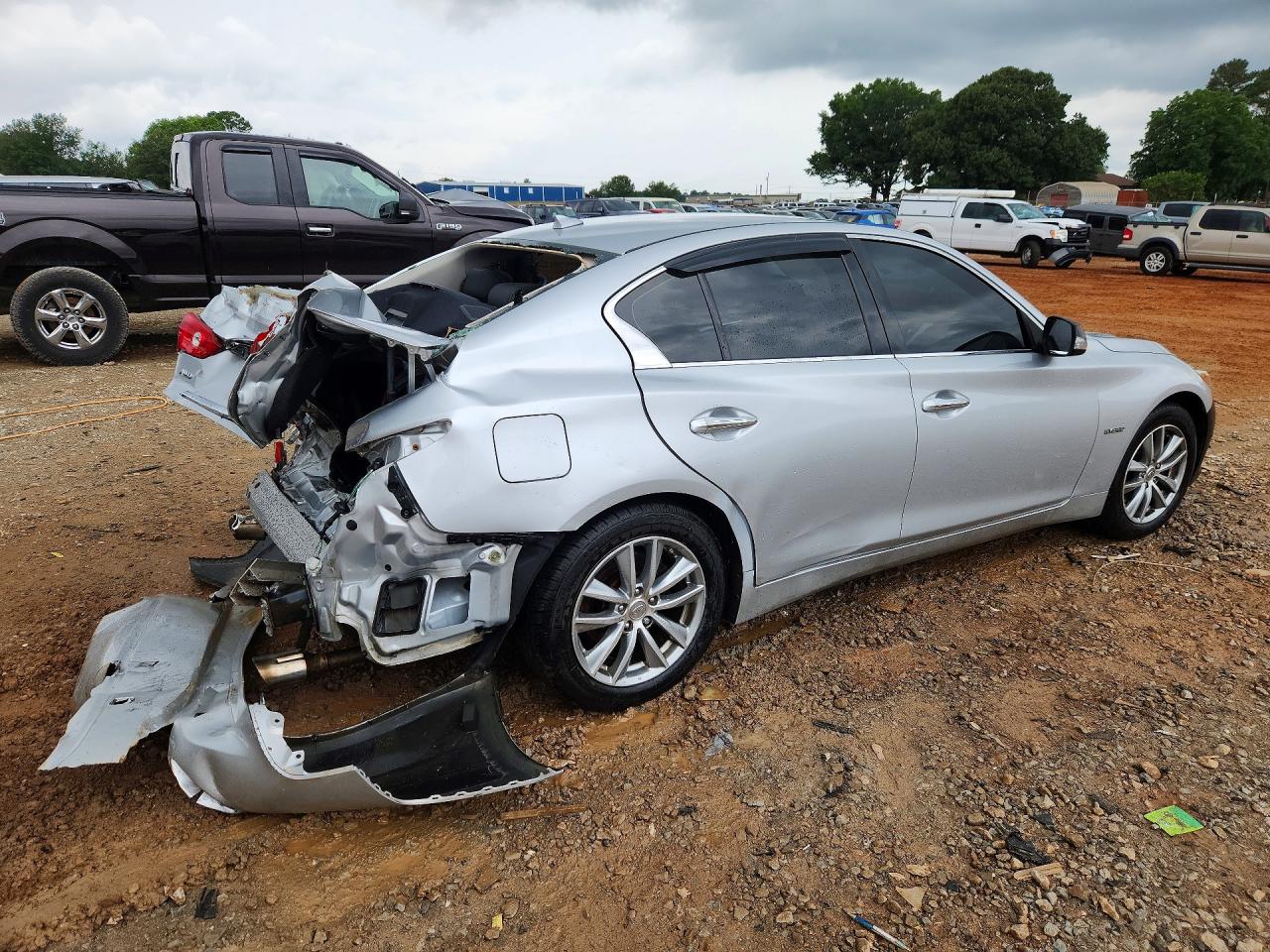 2014 Infiniti Q50 Hybrid Premium Silver vin: JN1AV7AR4EM701333