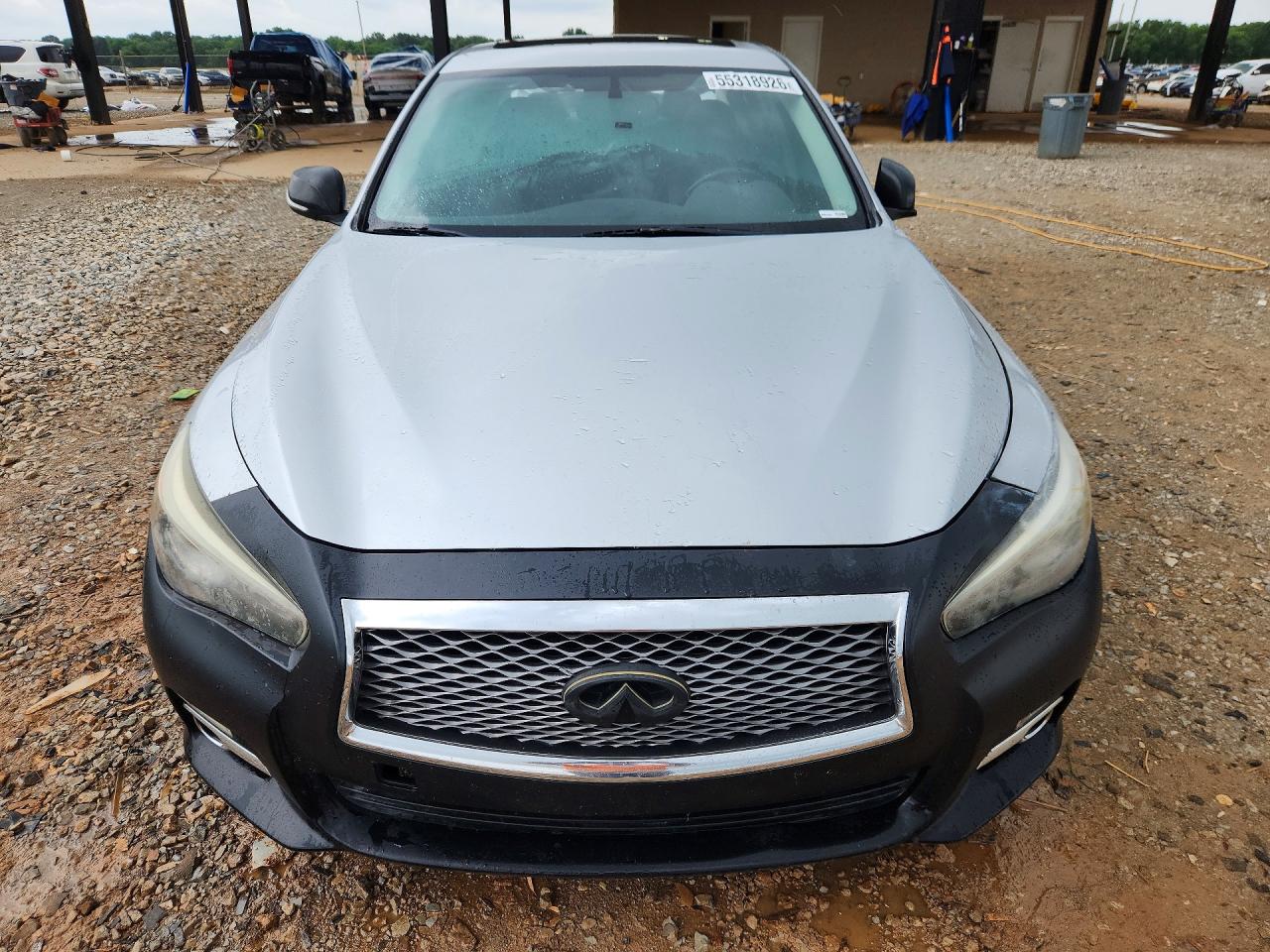 2014 Infiniti Q50 Hybrid Premium Silver vin: JN1AV7AR4EM701333