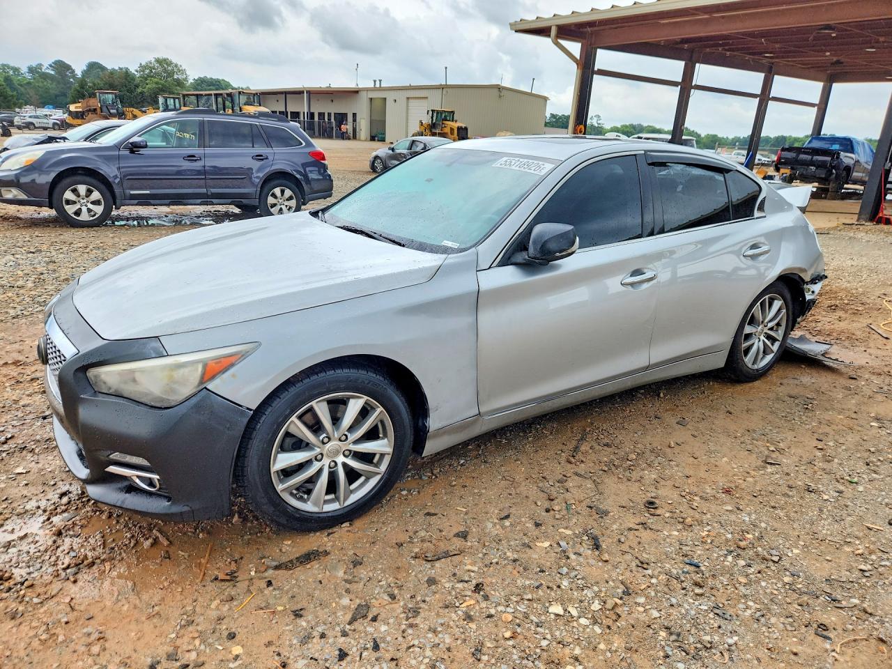 2014 Infiniti Q50 Hybrid Premium Silver vin: JN1AV7AR4EM701333
