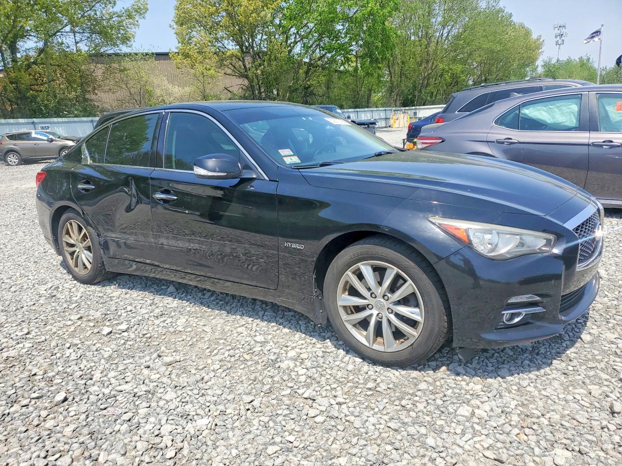 2014 Infiniti Q50 Hybrid Premium Black vin: JN1AV7AR4EM702885