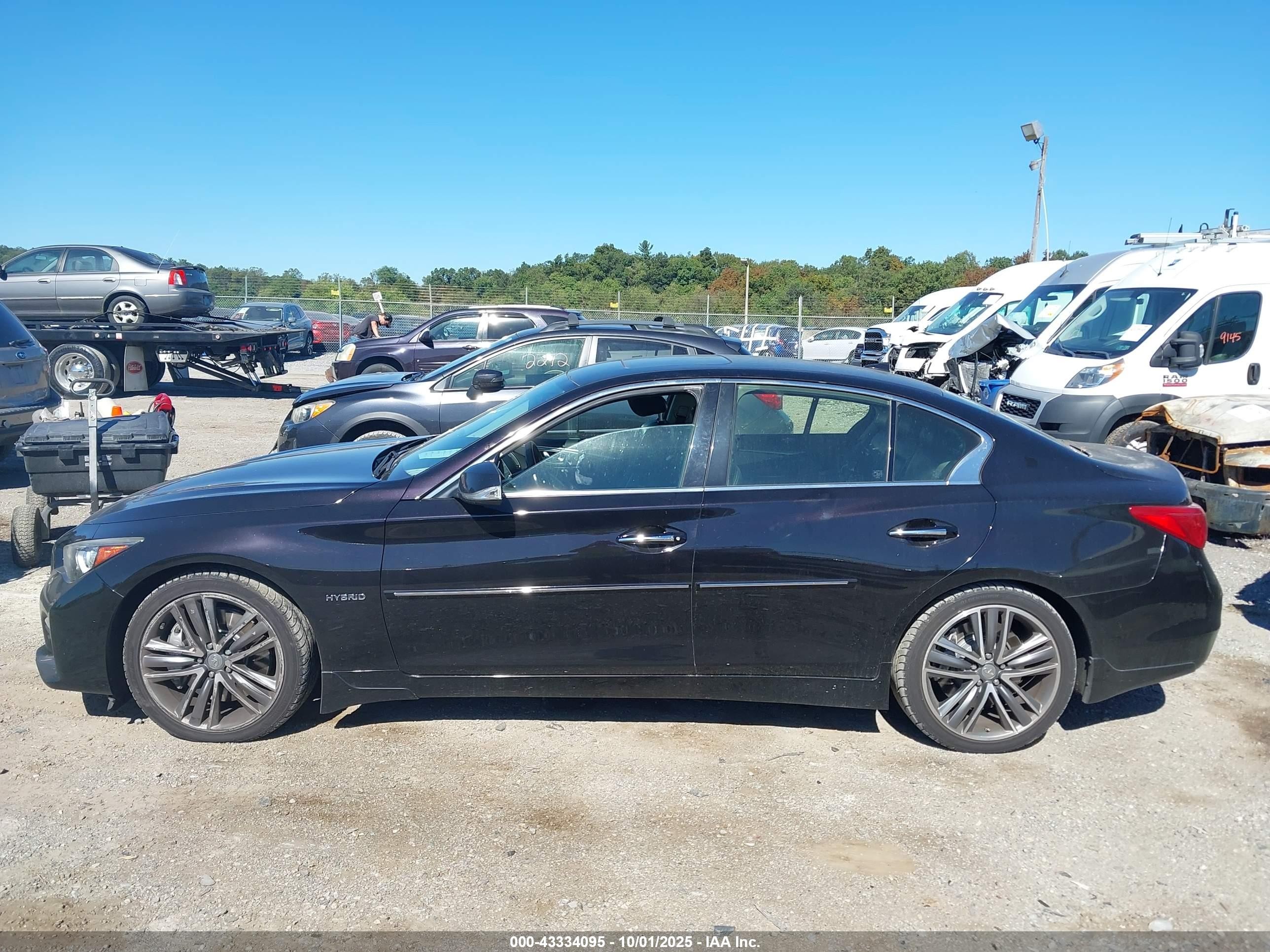 2015 Infiniti Q50 Hybrid Premium/sport Black vin: JN1AV7AR4FM850455