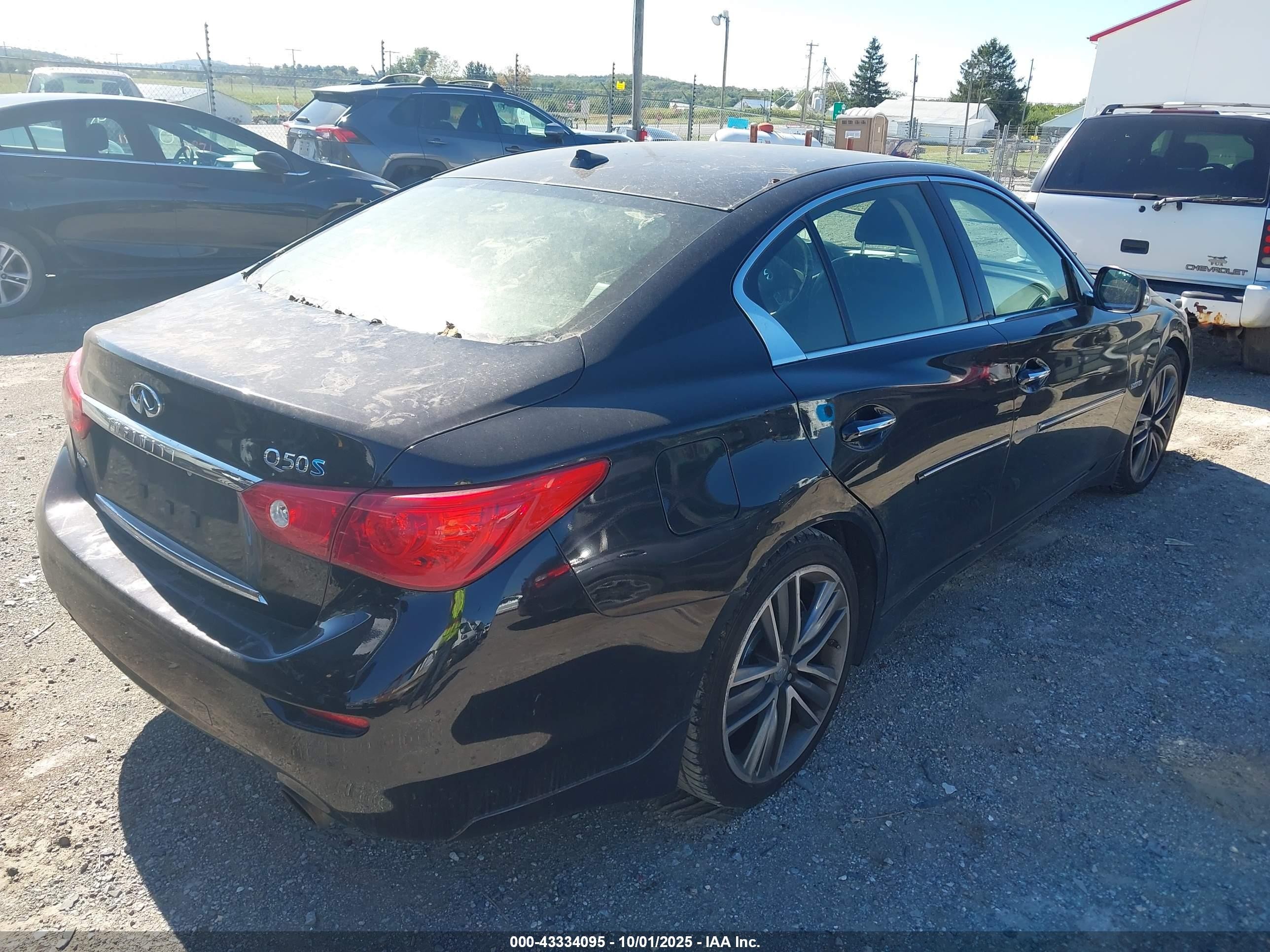 2015 Infiniti Q50 Hybrid Premium/sport Black vin: JN1AV7AR4FM850455