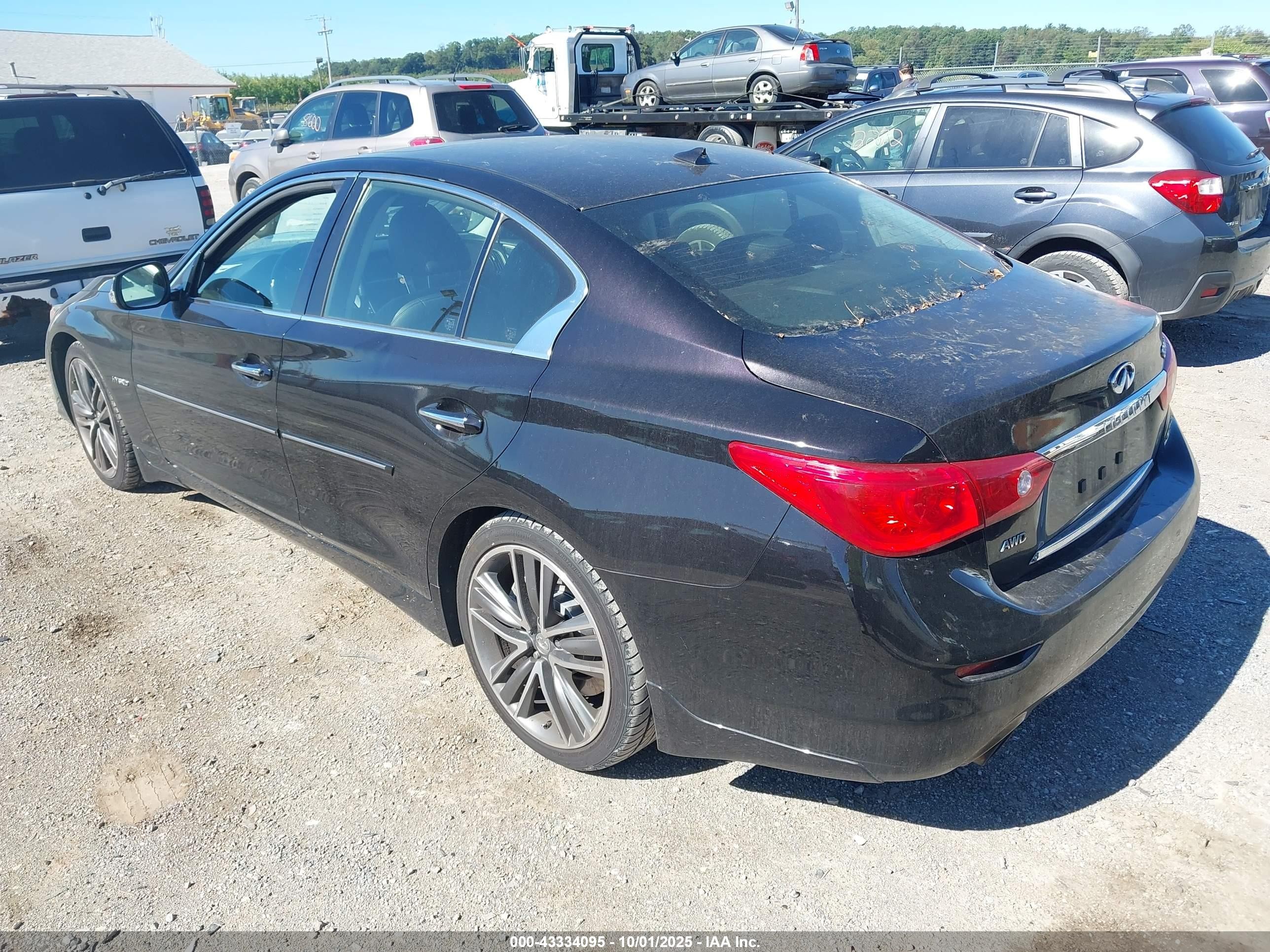 2015 Infiniti Q50 Hybrid Premium/sport Black vin: JN1AV7AR4FM850455